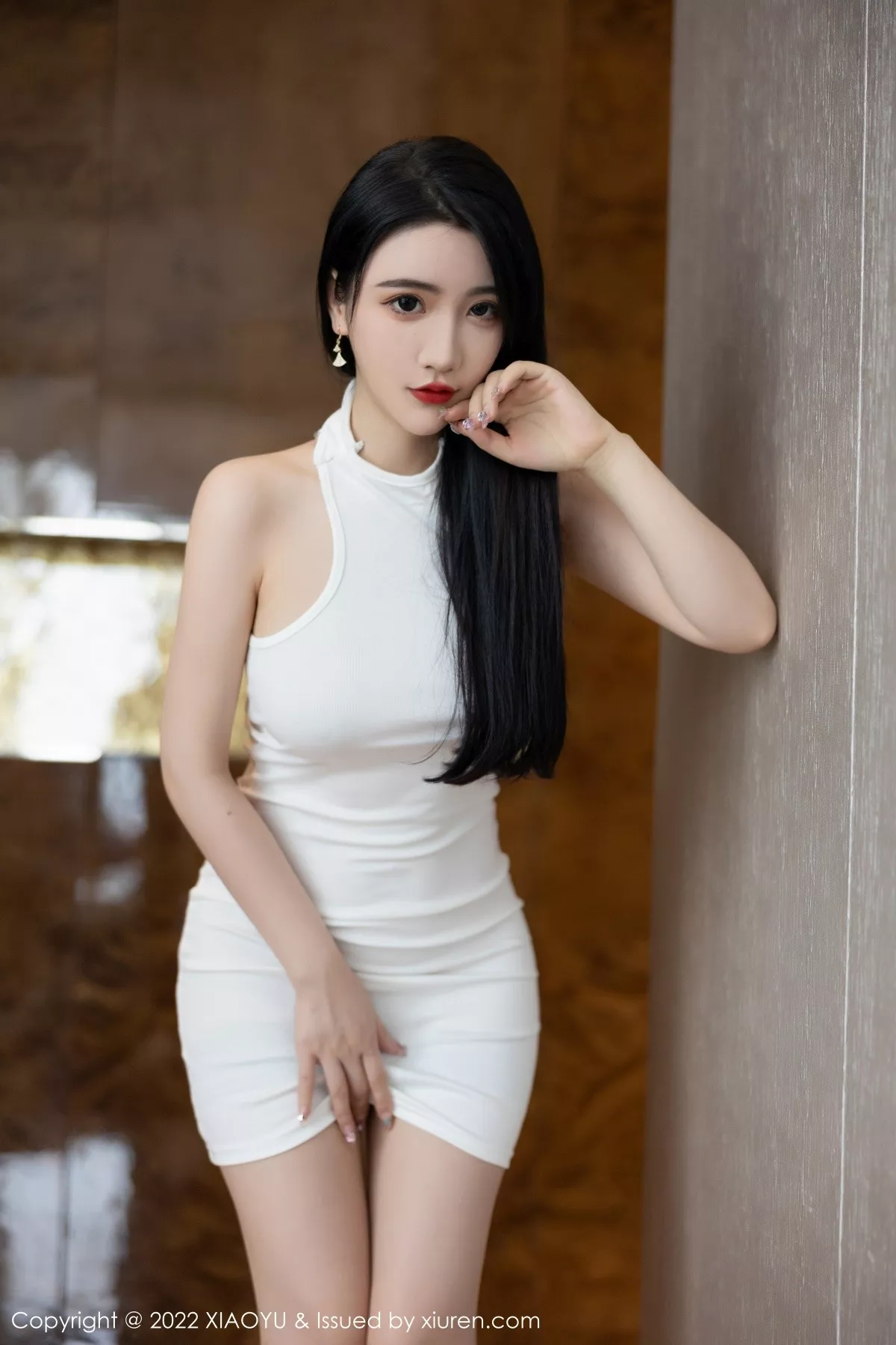 秀人集.com_[XiaoYu画语界]Vol.840_女神Cherry樱桃酱白色轻透连衣短裙+黑色镂空情趣内衣诱惑写真72P