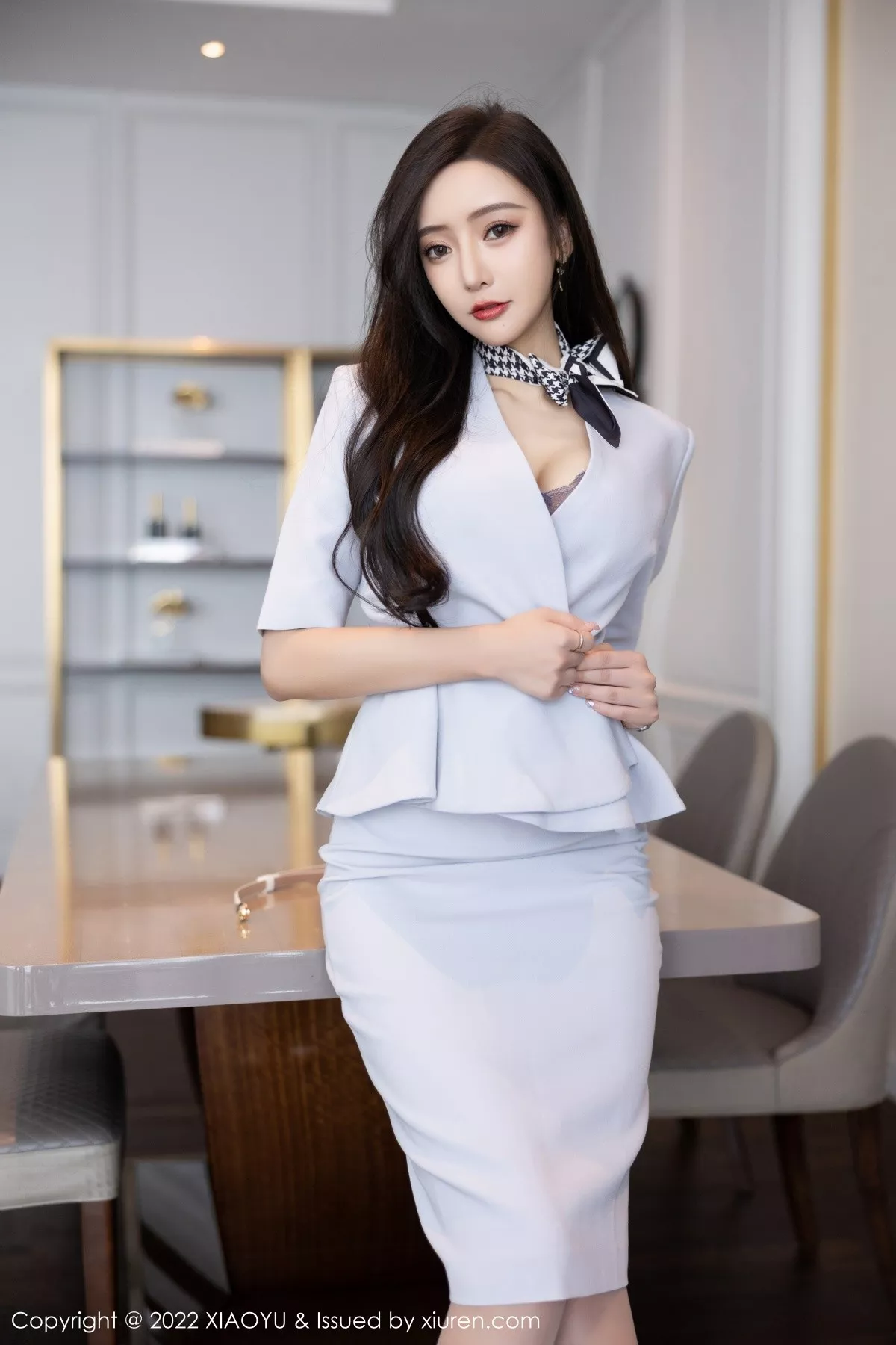 秀人集.com_[XiaoYu画语界]Vol.830_女神王馨瑶yanni时尚丽人装半脱露蕾丝内衣配超薄肉丝诱惑写真91P