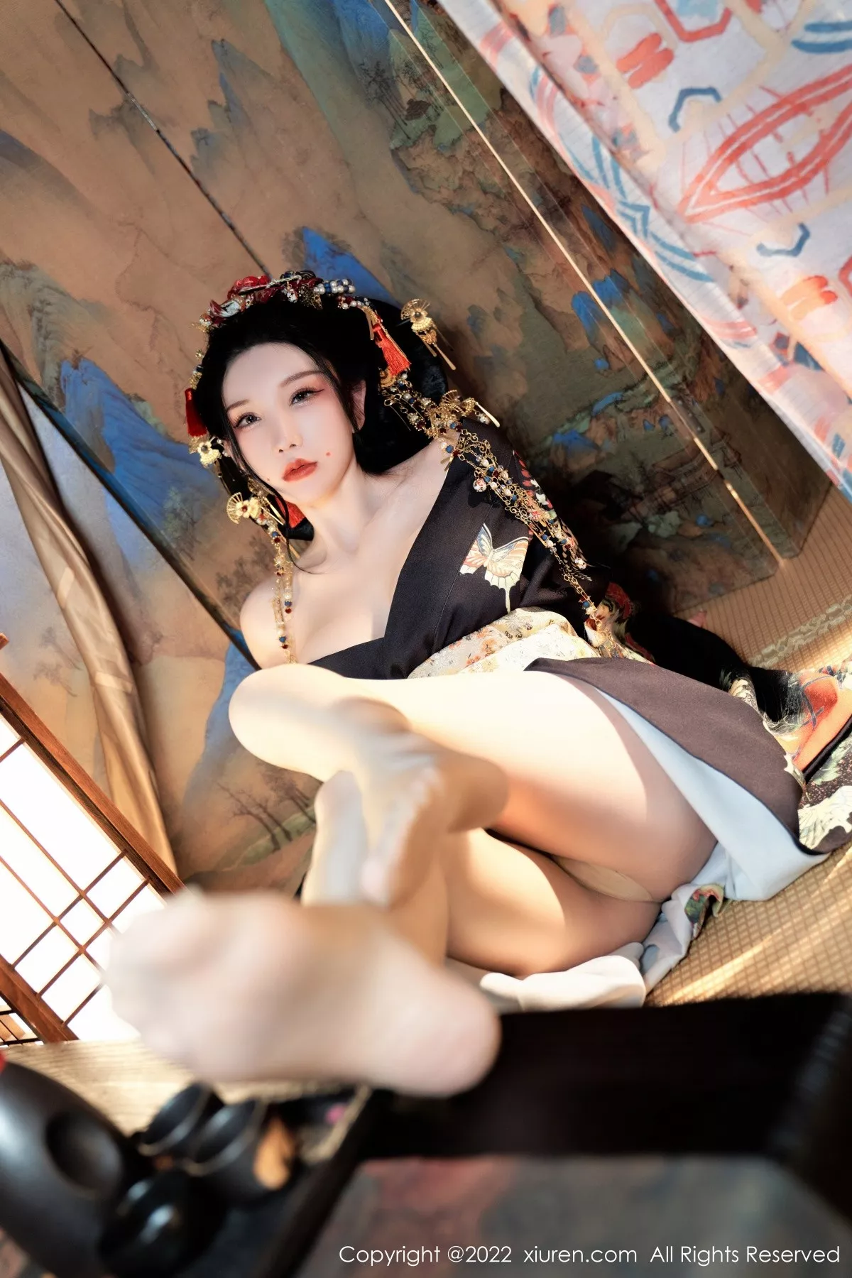 秀人集.com_[XiuRen秀人网]No.5537_女神周于希Sally宽衣解带主题日系风脱和服露翘臀美腿诱惑写真80P