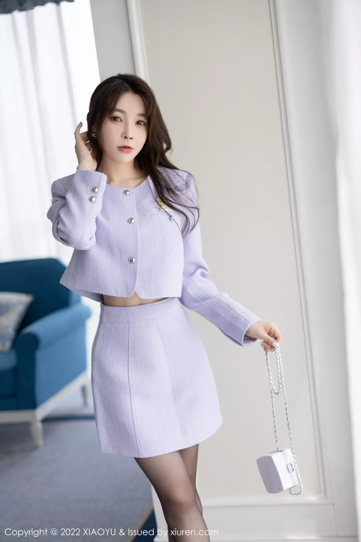 秀人集.com_[XiaoYu画语界]Vol.864_女神徐莉芝Booty杭州旅拍脱淡紫色套装露性感内衣完美诱惑写真100P