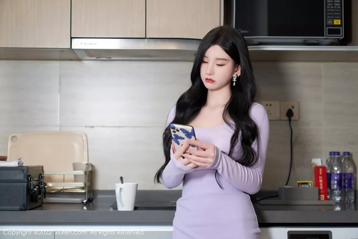 秀人集.com_[XiuRen秀人网]No.5501_女神周于希Sally性感紫色收身连衣短裙配闪亮肉丝迷人诱惑写真83P