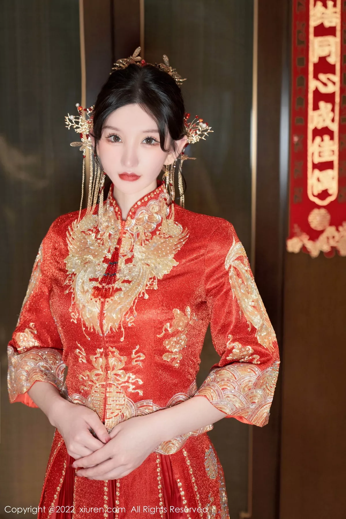 秀人集.com_[XiuRen秀人网]No.5675_女神周于希Sally私房脱新娘装露红色蕾丝内衣超薄肉丝诱惑写真80P