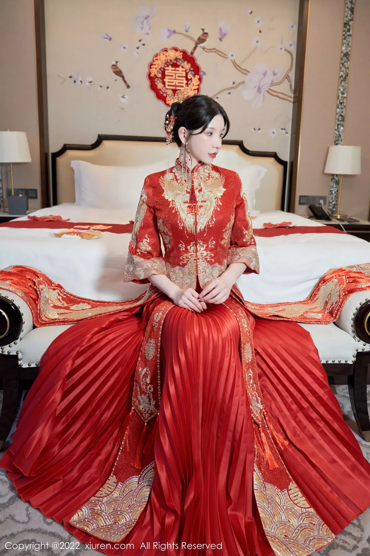 秀人集.com_[XiuRen秀人网]No.5675_女神周于希Sally私房脱新娘装露红色蕾丝内衣超薄肉丝诱惑写真80P