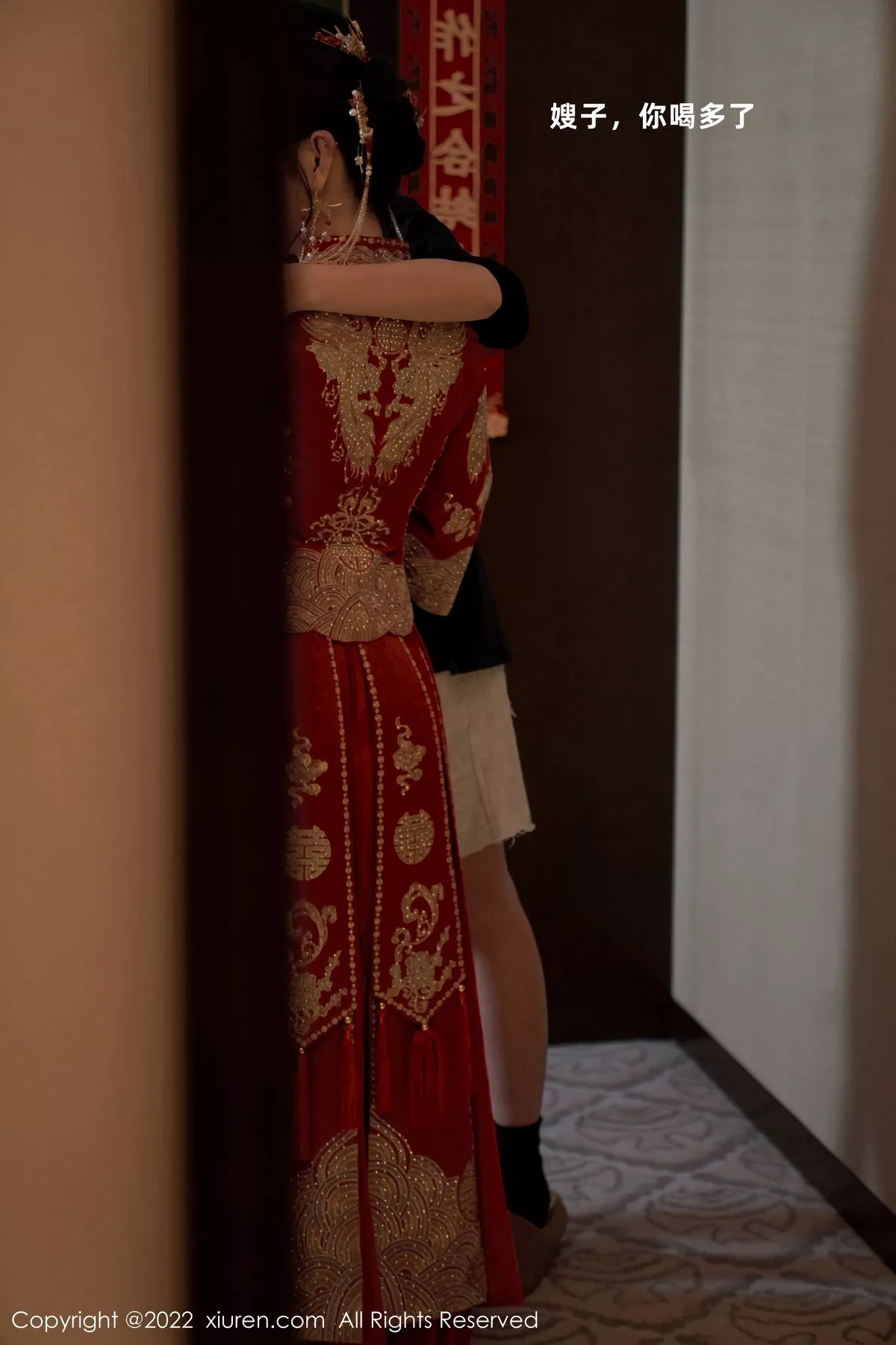 秀人集.com_[XiuRen秀人网]No.5675_女神周于希Sally私房脱新娘装露红色蕾丝内衣超薄肉丝诱惑写真80P