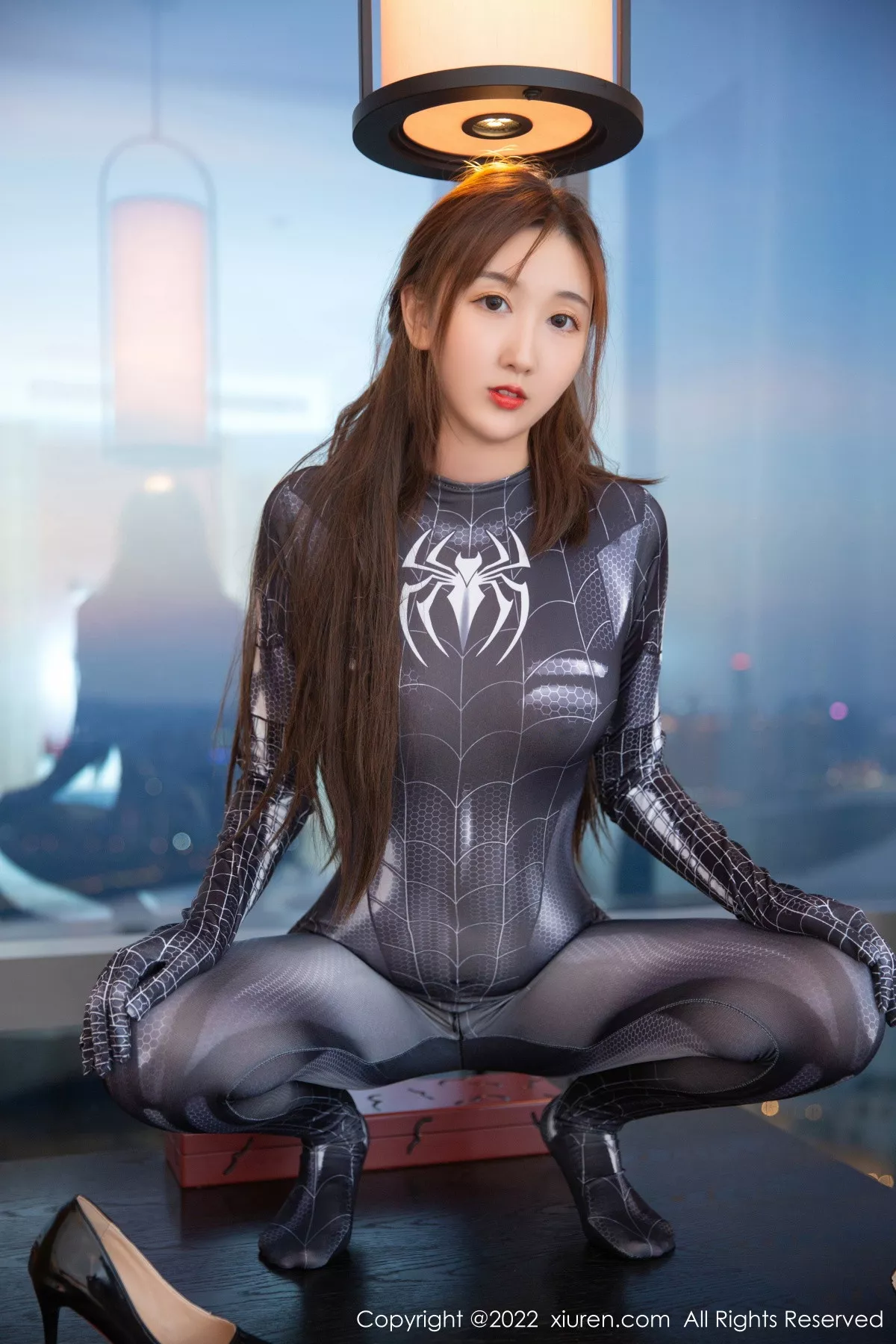 秀人集.com_[XiuRen秀人网]No.5695_模特江真真性感灰色蜘蛛侠服饰紧身秀曼妙身材动感迷人写真81P