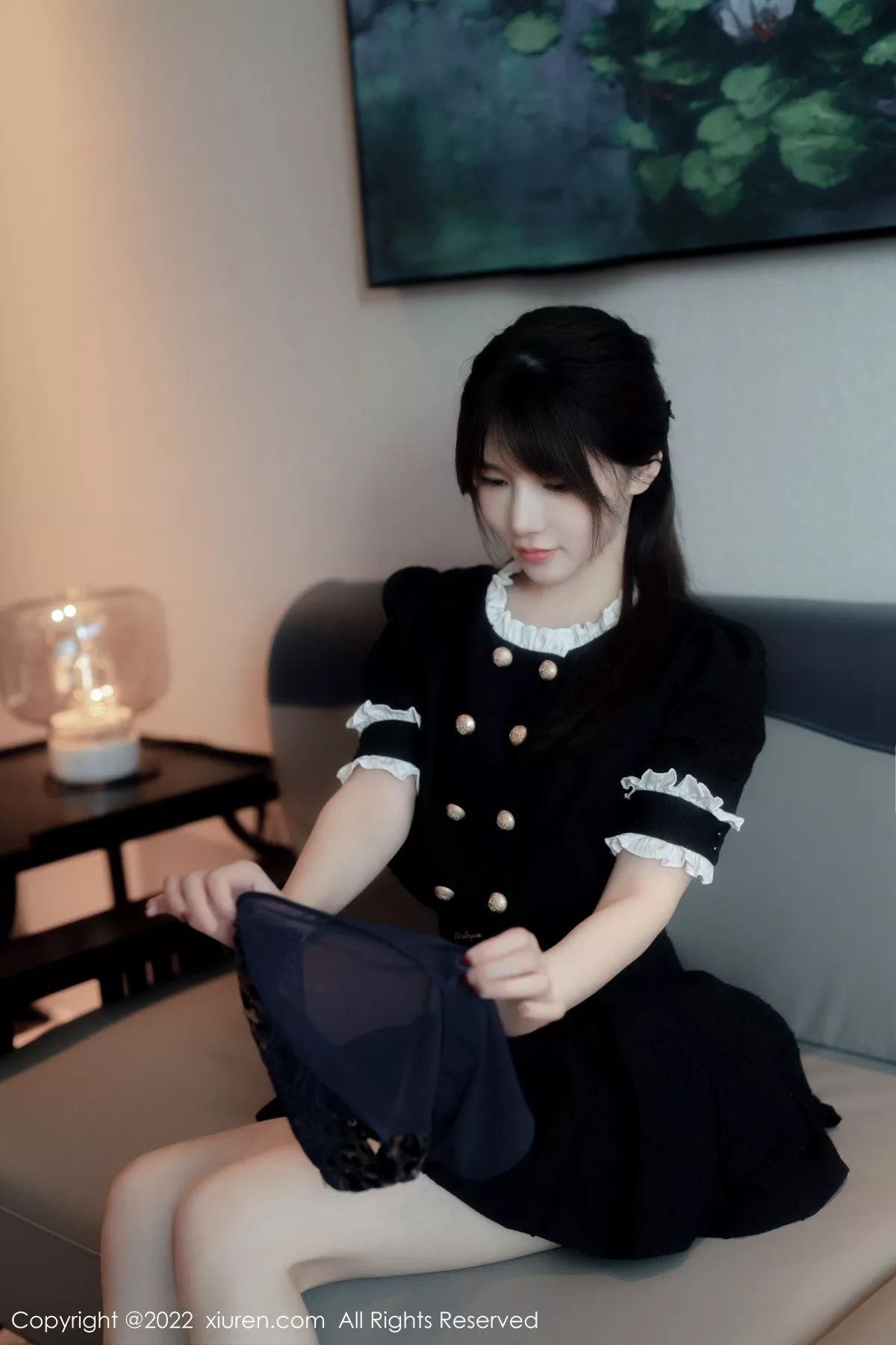 秀人集.com_[XiuRen秀人网]No.5626_模特婠婠么脱黑色短款连衣裙露性感黑色内衣秀曼妙身材诱惑写真64P