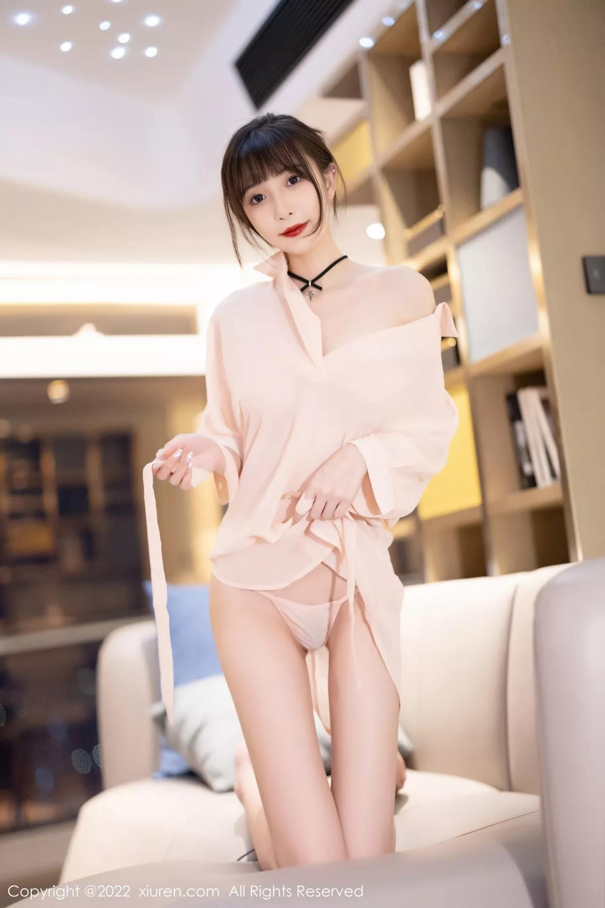 秀人集.com_[XiuRen秀人网]No.5831_模特林星阑黑色露肩上衣配红色皮质短裙秀超薄无内黑丝诱惑写真88P