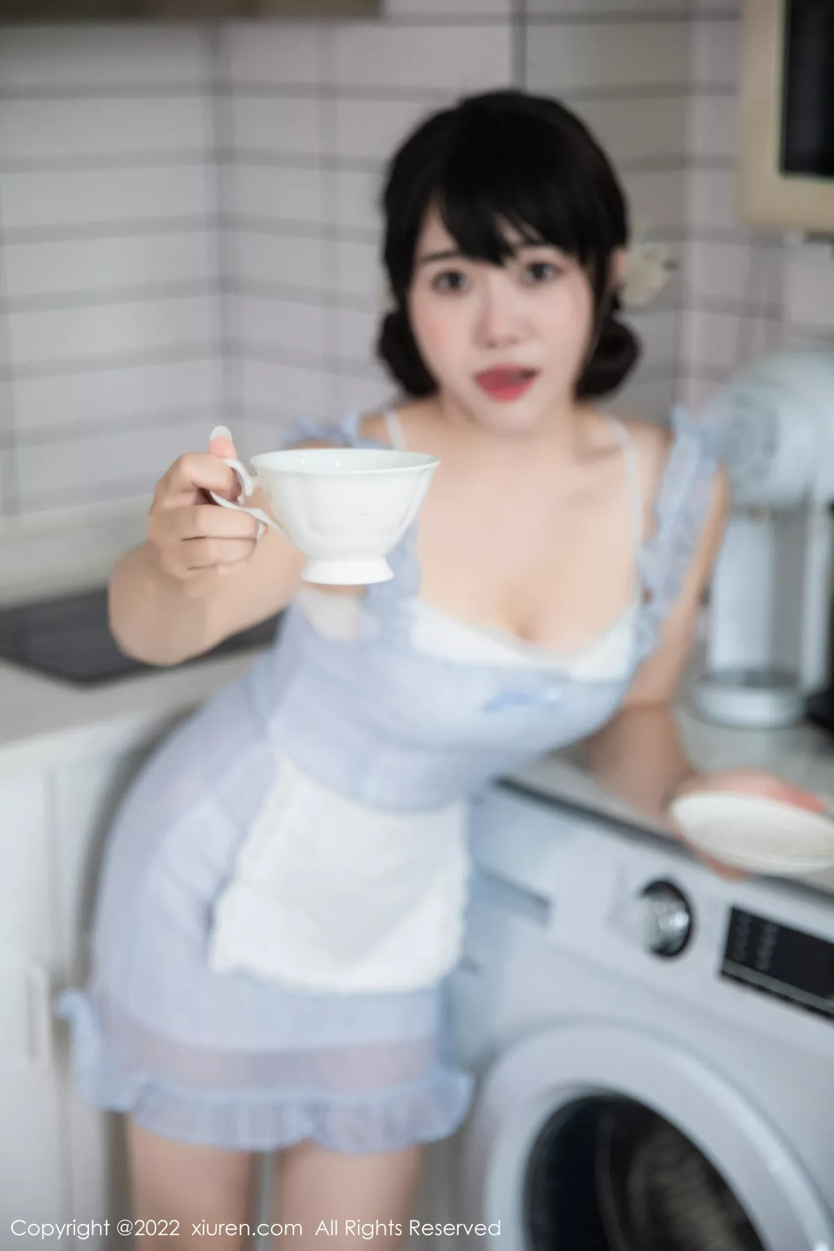 秀人集.com_[XiuRen秀人网]No.5834_模特严利娅Yuliya私房性感浅蓝色女仆服饰秀翘臀美腿诱惑写真53P