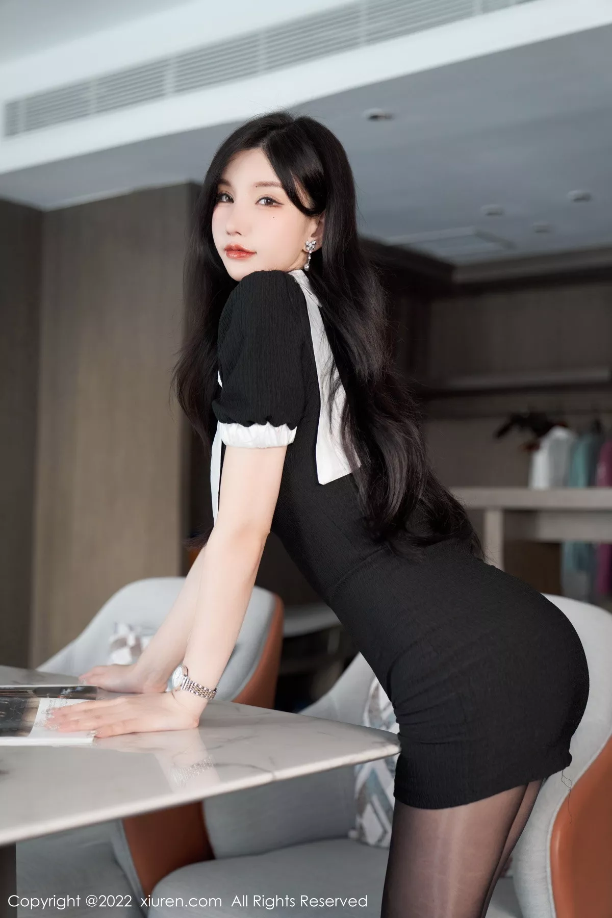 秀人集.com_[XiuRen秀人网]No.5848_女神周于希Sally私房性感蓝色蕾丝内衣配超薄闪亮黑丝魅惑写真102P