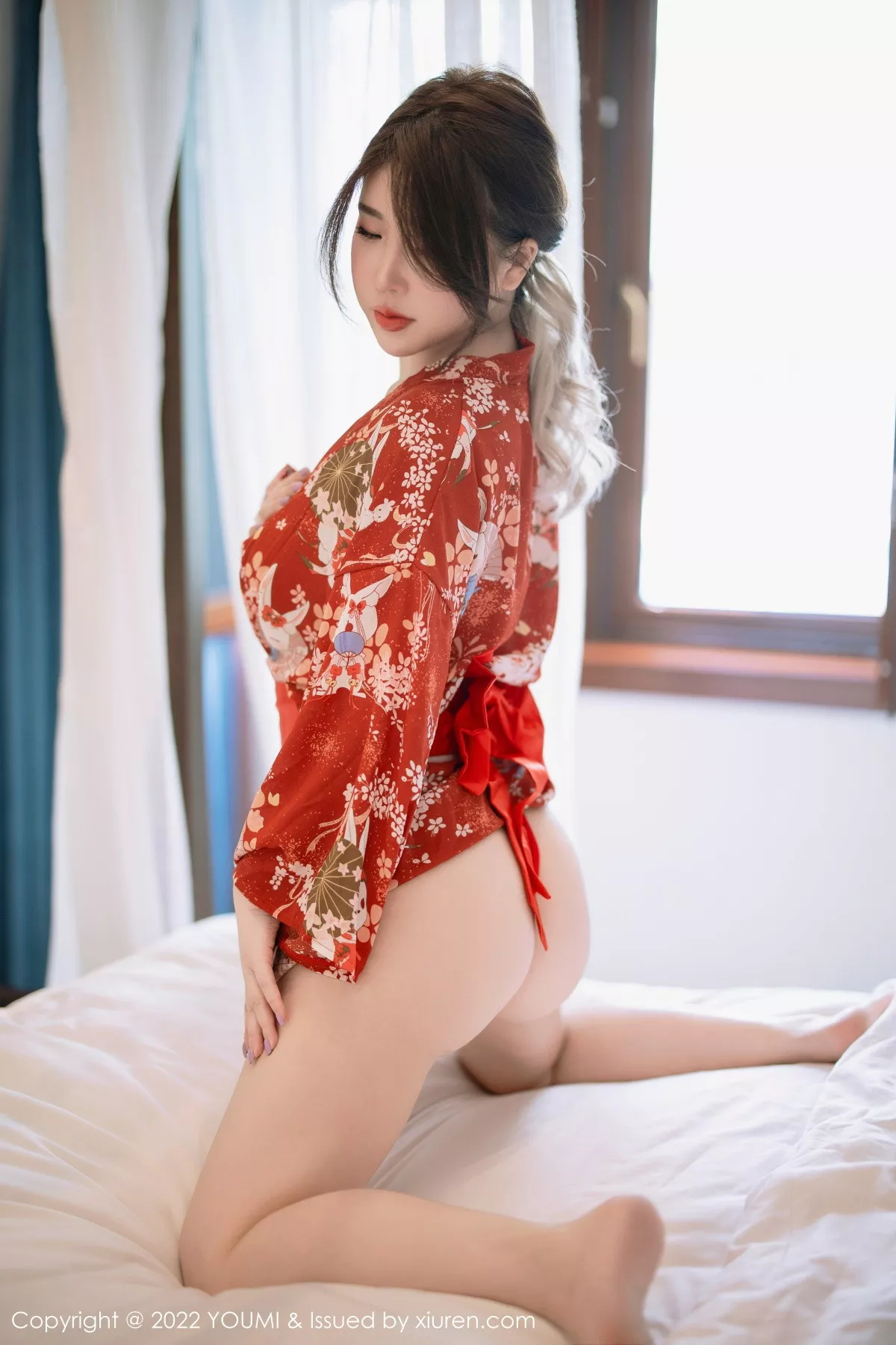 秀人集.com_[YouMi尤蜜荟]Vol.865_模特小海臀Rena西双版纳旅拍红色日式和服秀浑圆美臀诱惑写真68P