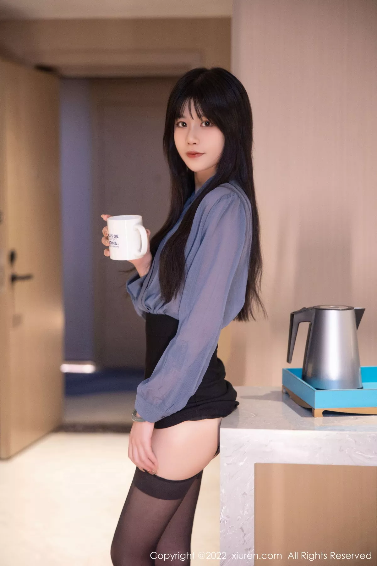 秀人集.com_[XiuRen秀人网]No.5964_模特77qiqi私房半脱露性感淡红色蕾丝内衣配超薄黑丝魅惑写真88P