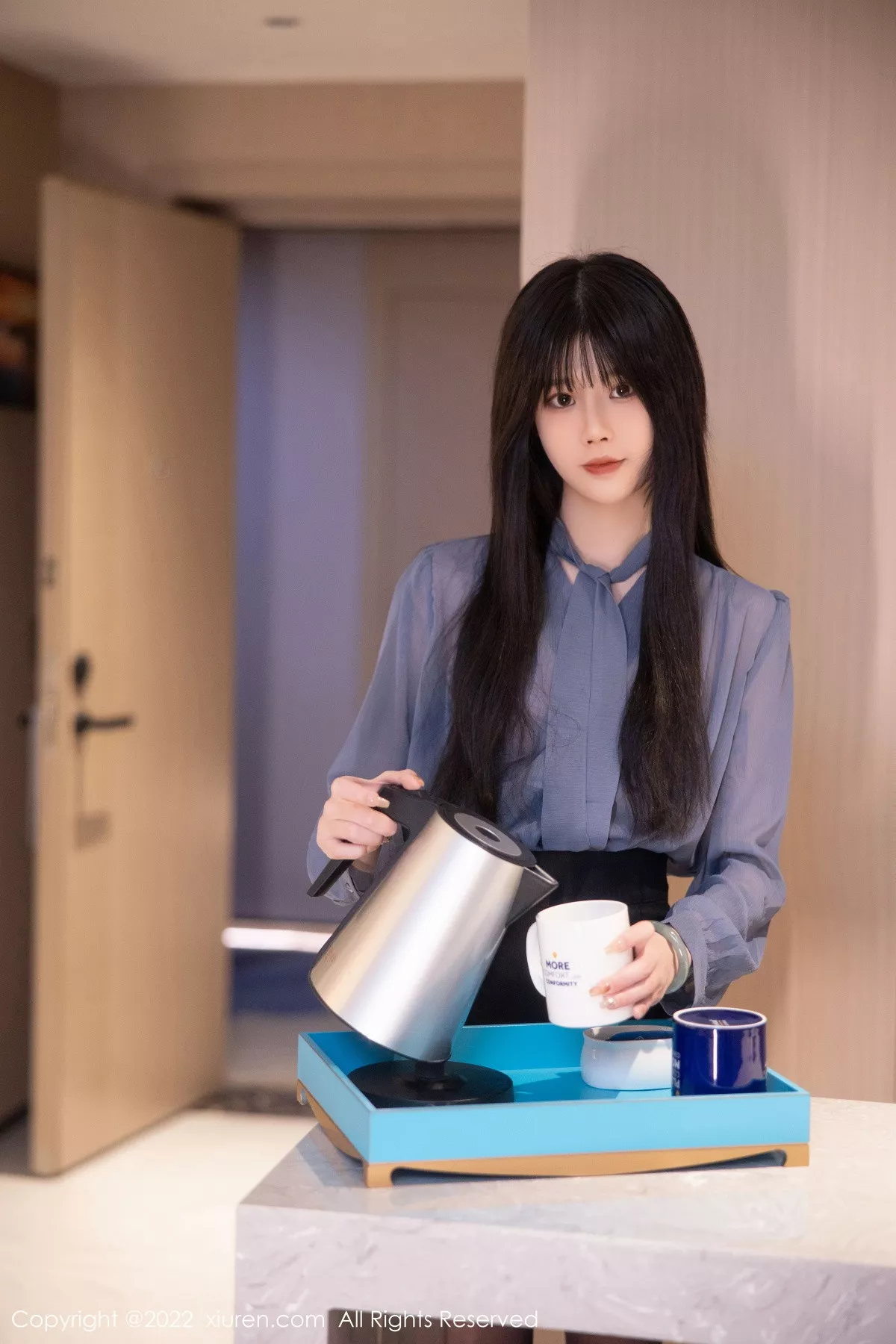 秀人集.com_[XiuRen秀人网]No.5964_模特77qiqi私房半脱露性感淡红色蕾丝内衣配超薄黑丝魅惑写真88P