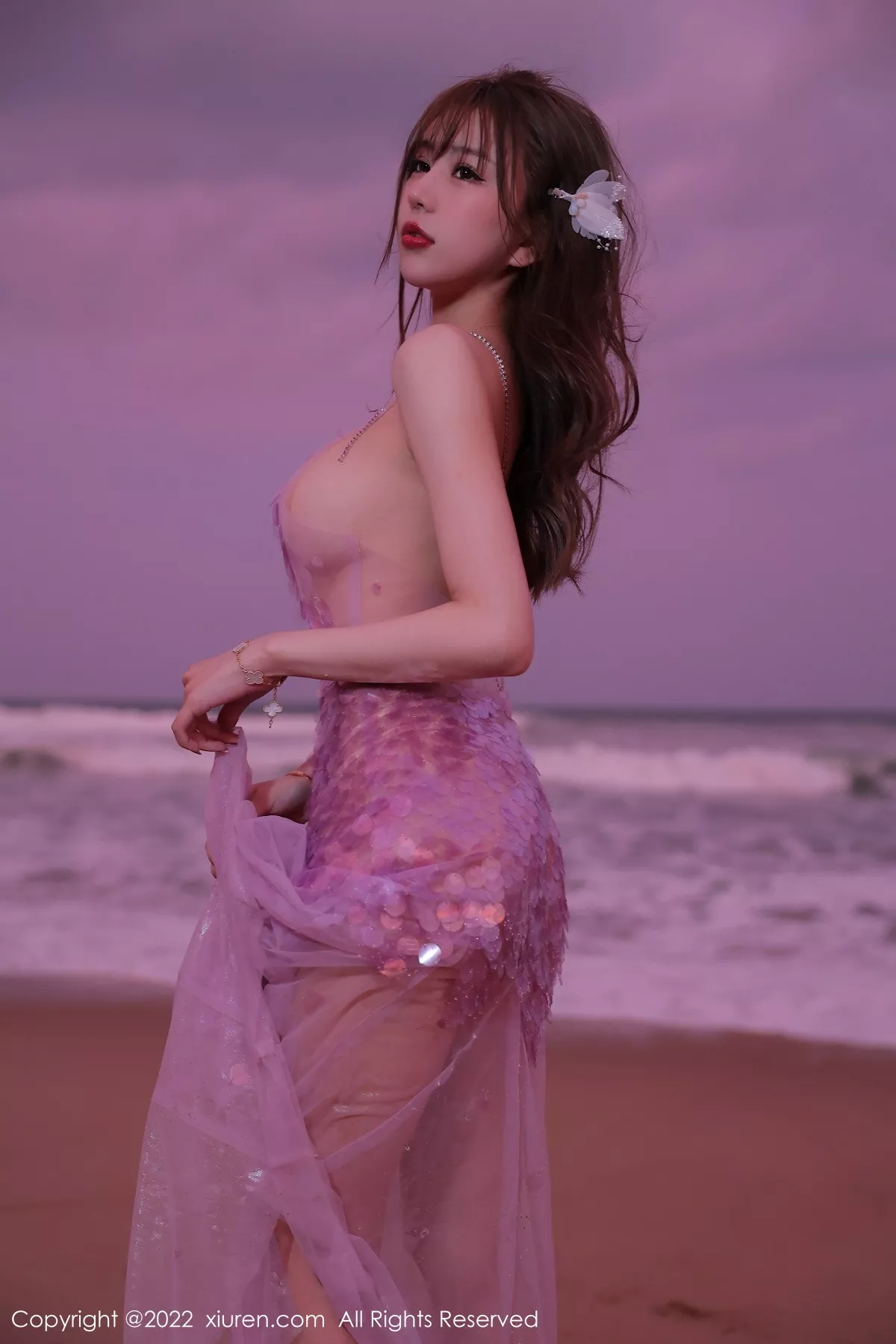 秀人集.com_[XiuRen秀人网]No.5890_模特tina_甜仔海南旅拍沙滩场景粉色真空裙秀凹凸身材诱惑写真53P