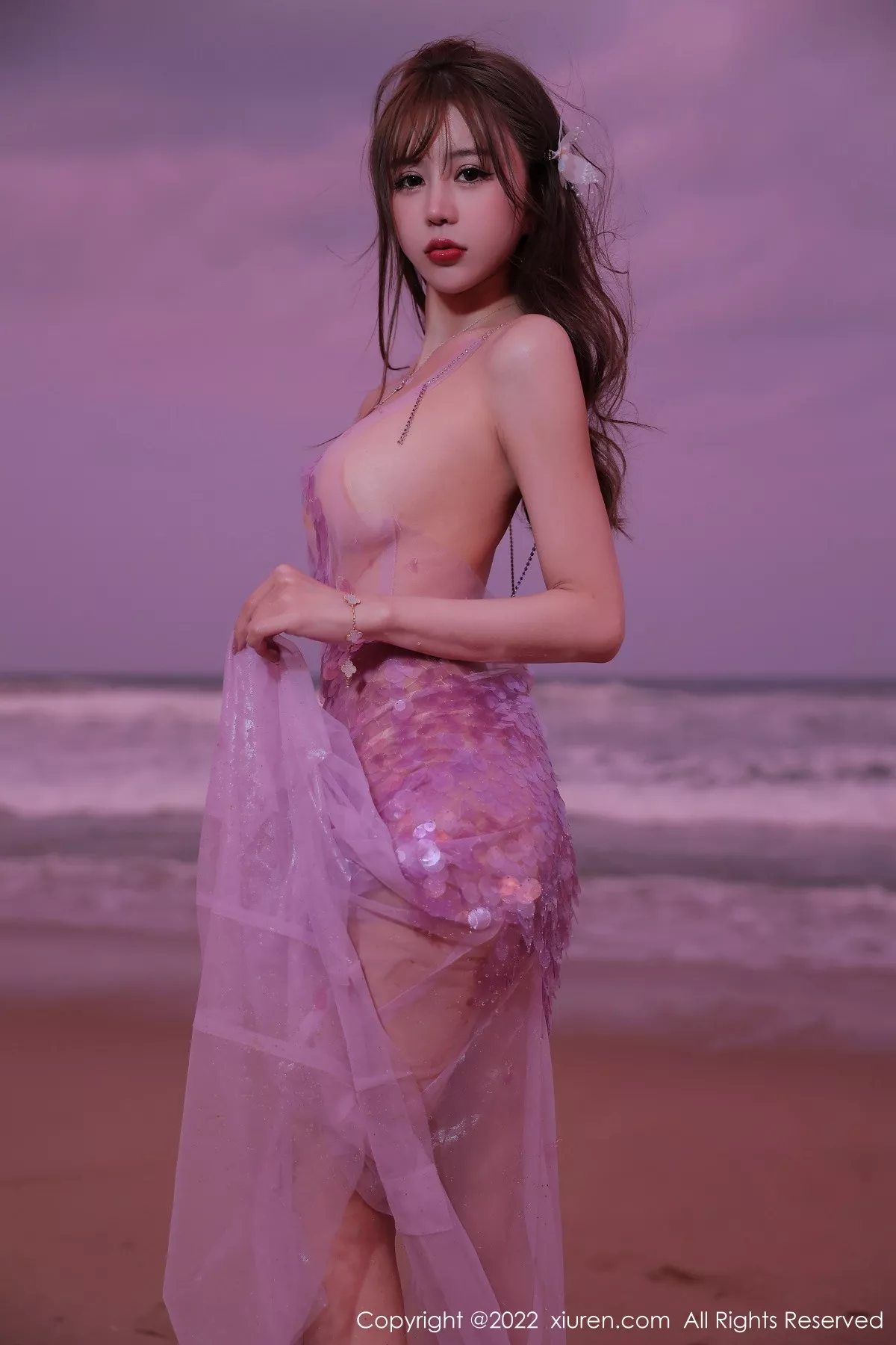 秀人集.com_[XiuRen秀人网]No.5890_模特tina_甜仔海南旅拍沙滩场景粉色真空裙秀凹凸身材诱惑写真53P