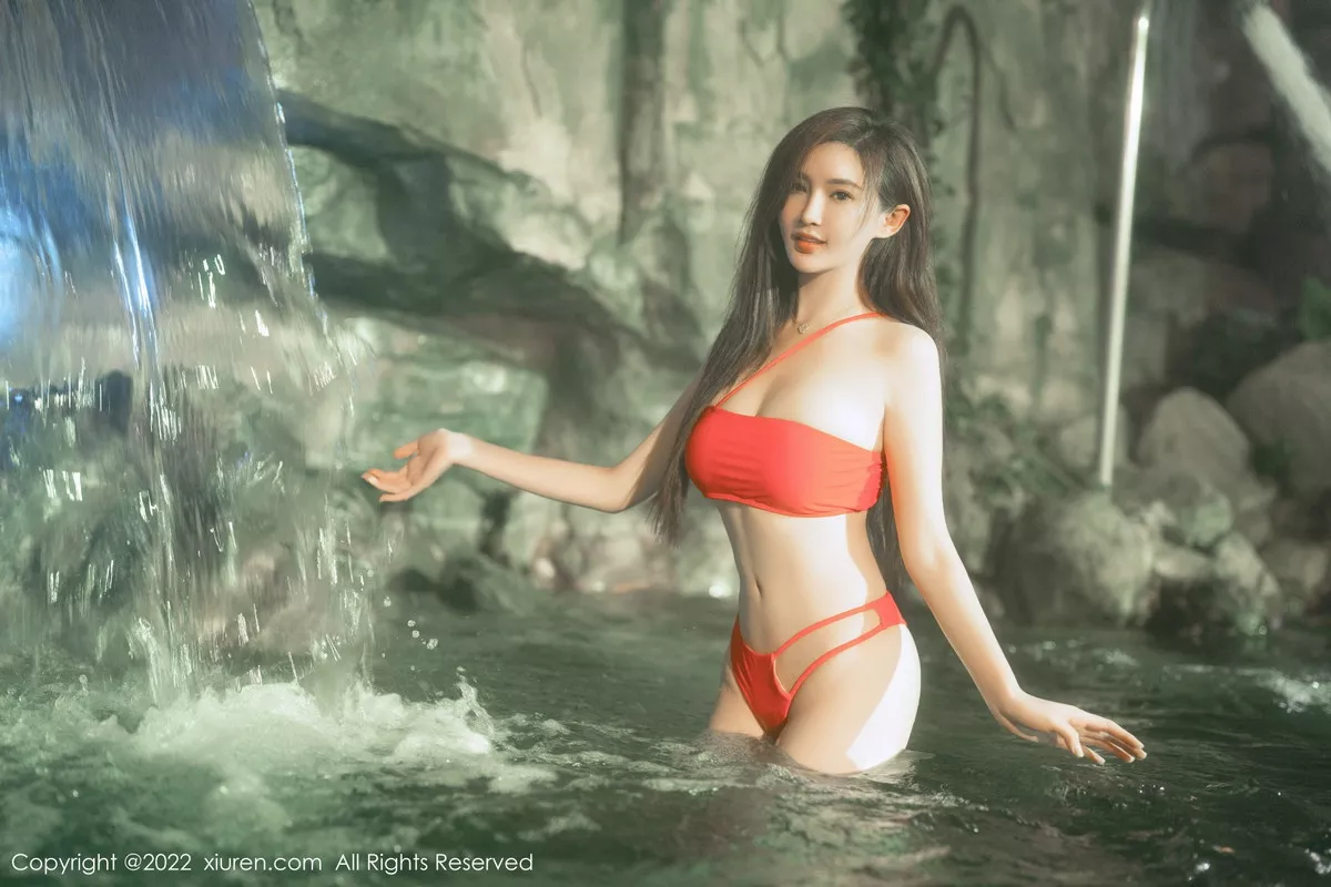 秀人集.com_[XiuRen秀人网]No.6014_女神Carol周妍希温泉场景性感红色比基尼秀丰满身材诱惑写真58P