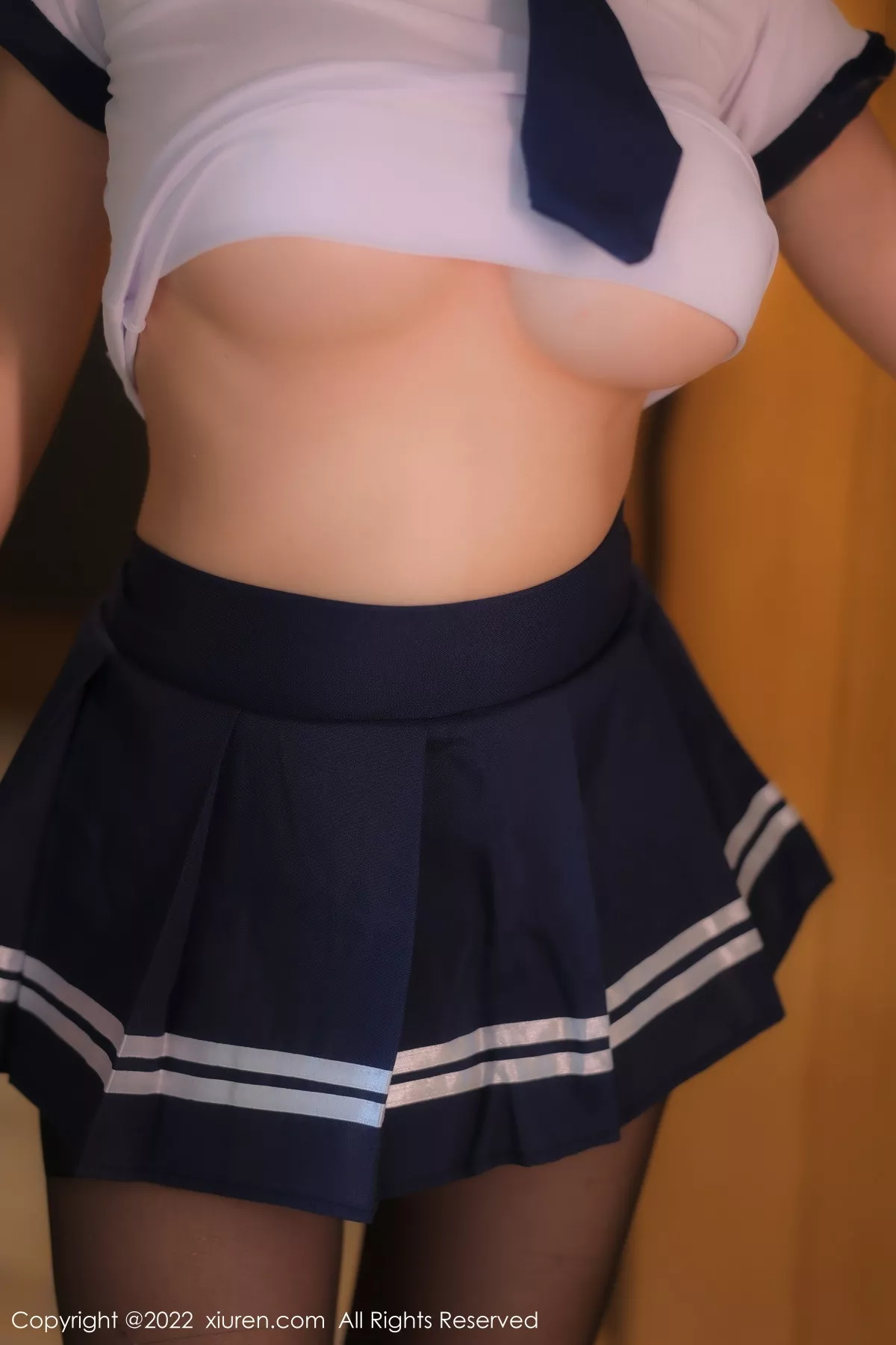 秀人集.com_[XiuRen秀人网]No.5925_模特夏沫沫tifa性感学生制服蓝色短裙配超薄开档黑丝魅惑写真69P