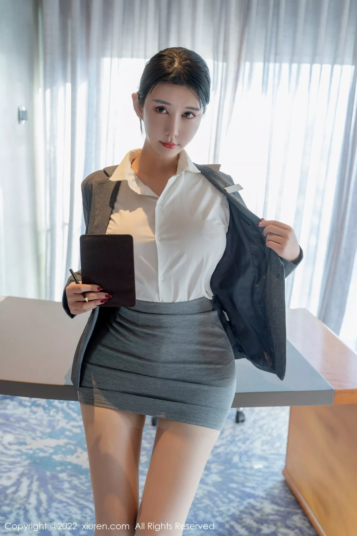 秀人集.com_[XiuRen秀人网]No.6054_模特夏沫沫tifa私人秘书主题白衬衣配超薄无内肉丝惹火诱惑写真64P