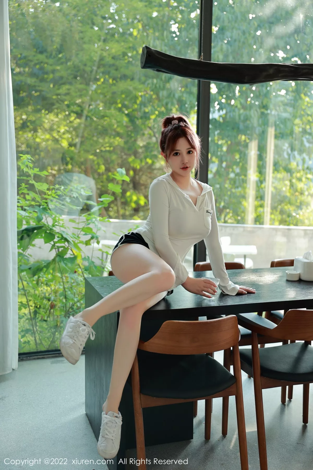 秀人集.com_[XiuRen秀人网]No.6067_模特养乐多DoDo性感白T恤配黑色内衣半脱秀完美身材诱惑写真57P