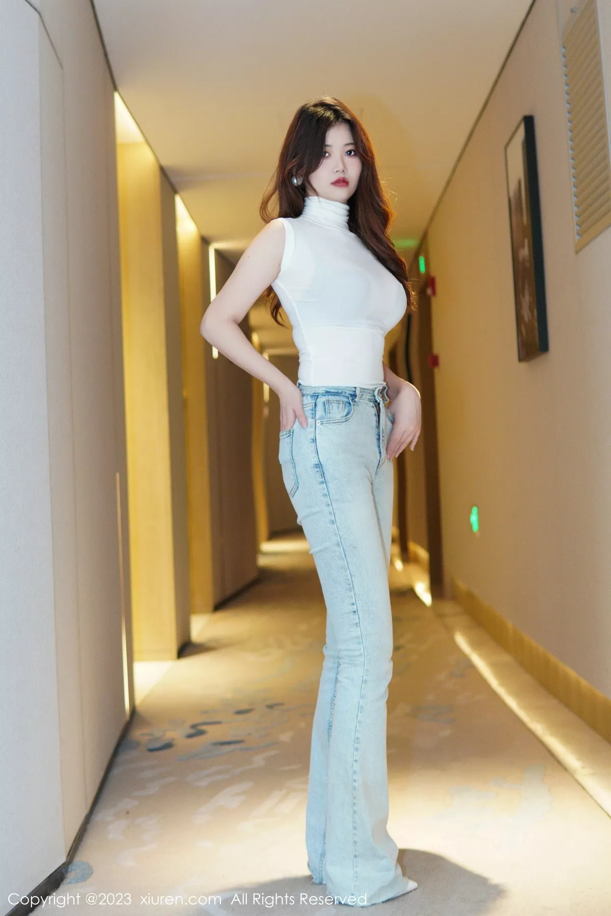 秀人集.com_[XiuRen秀人网]No.6102_模特奈奈子健身房剧情性感半透上衣配超薄无内肉丝惹火诱惑写真80P