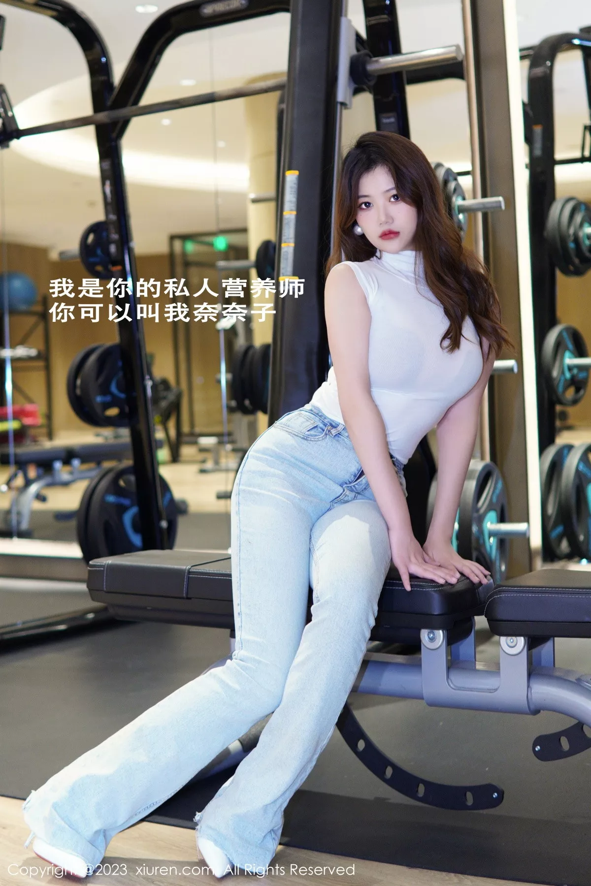 秀人集.com_[XiuRen秀人网]No.6102_模特奈奈子健身房剧情性感半透上衣配超薄无内肉丝惹火诱惑写真80P