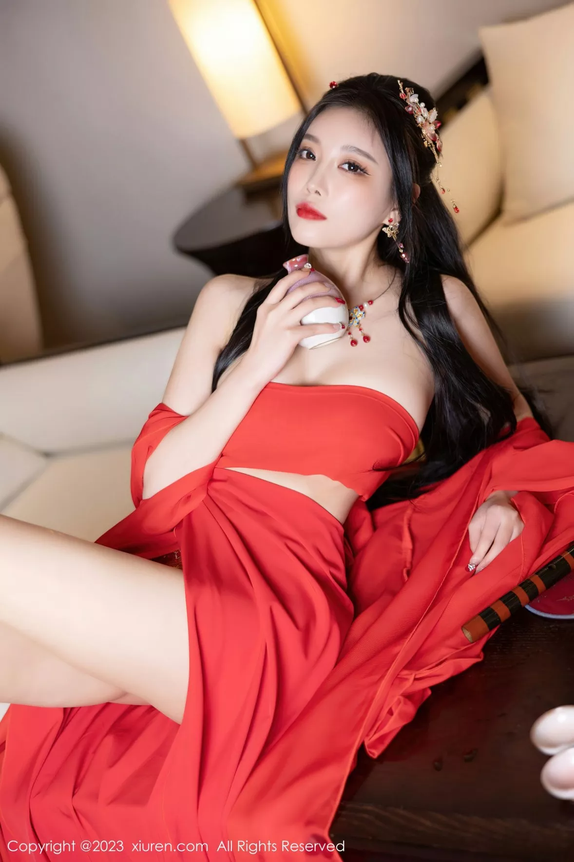 秀人集.com_[XiuRen秀人网]No.6149_女神杨晨晨Yome温泉性感半透红色丝绸秀丰满身材惹火诱惑写真88P