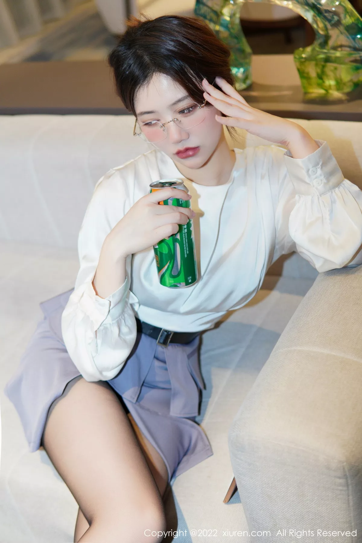 秀人集.com_[XiuRen秀人网]No.6028_模特奈奈子醉酒女教师主题半脱露绿灰色蕾丝内衣撩人诱惑写真79P