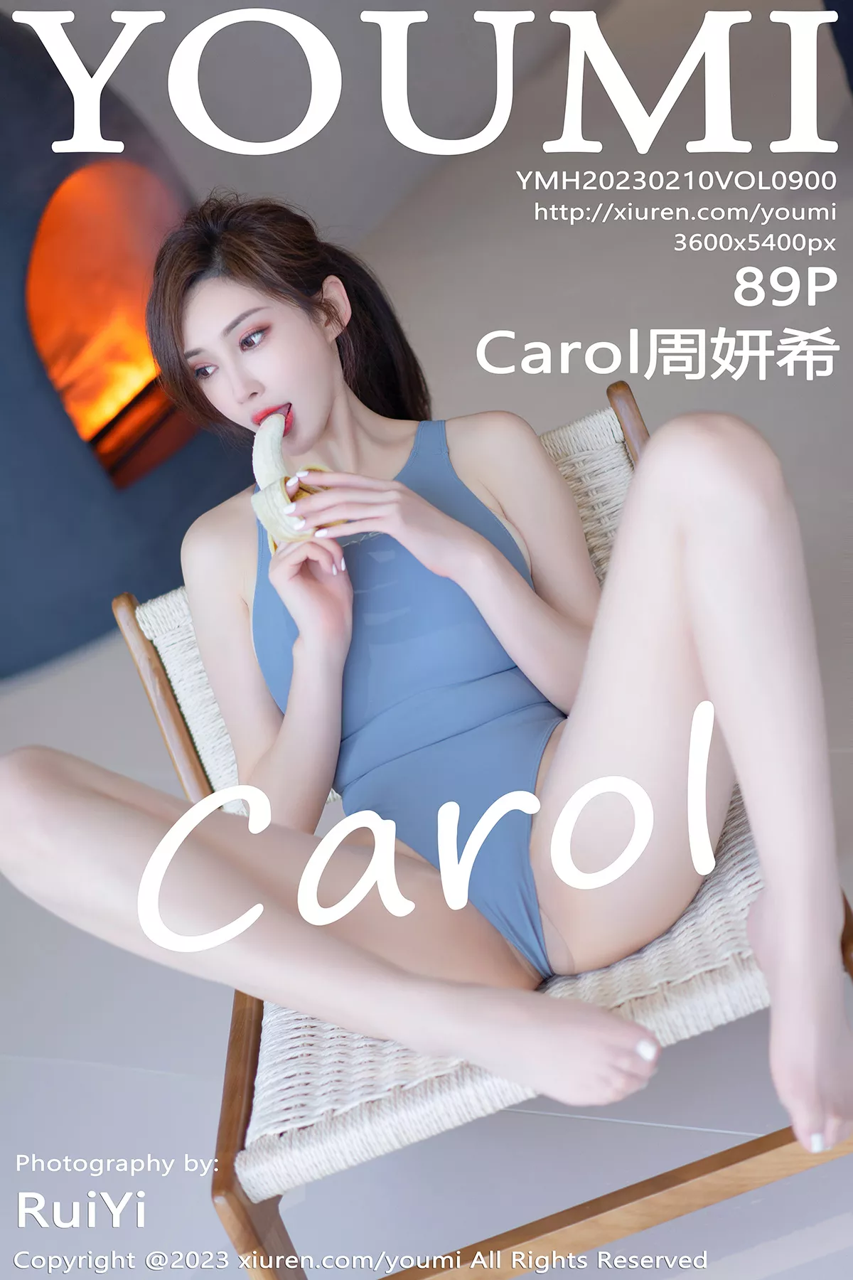 秀人集.com_[YouMi尤蜜荟]Vol.900_女神Carol周妍希大理旅拍性感蓝灰泳装秀丰满身材迷人诱惑写真89P