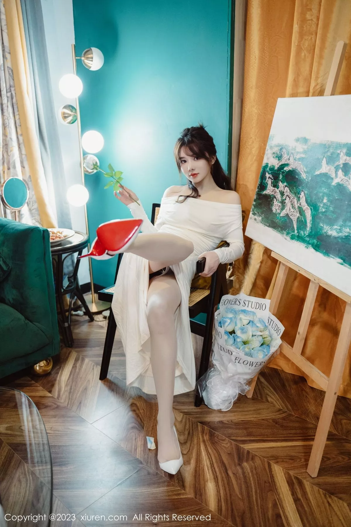 秀人集.com_[XiuRen秀人网]No.6182_模特婠婠么脱白色连衣长裙露蕾丝内衣配开档白丝迷人诱惑写真79P