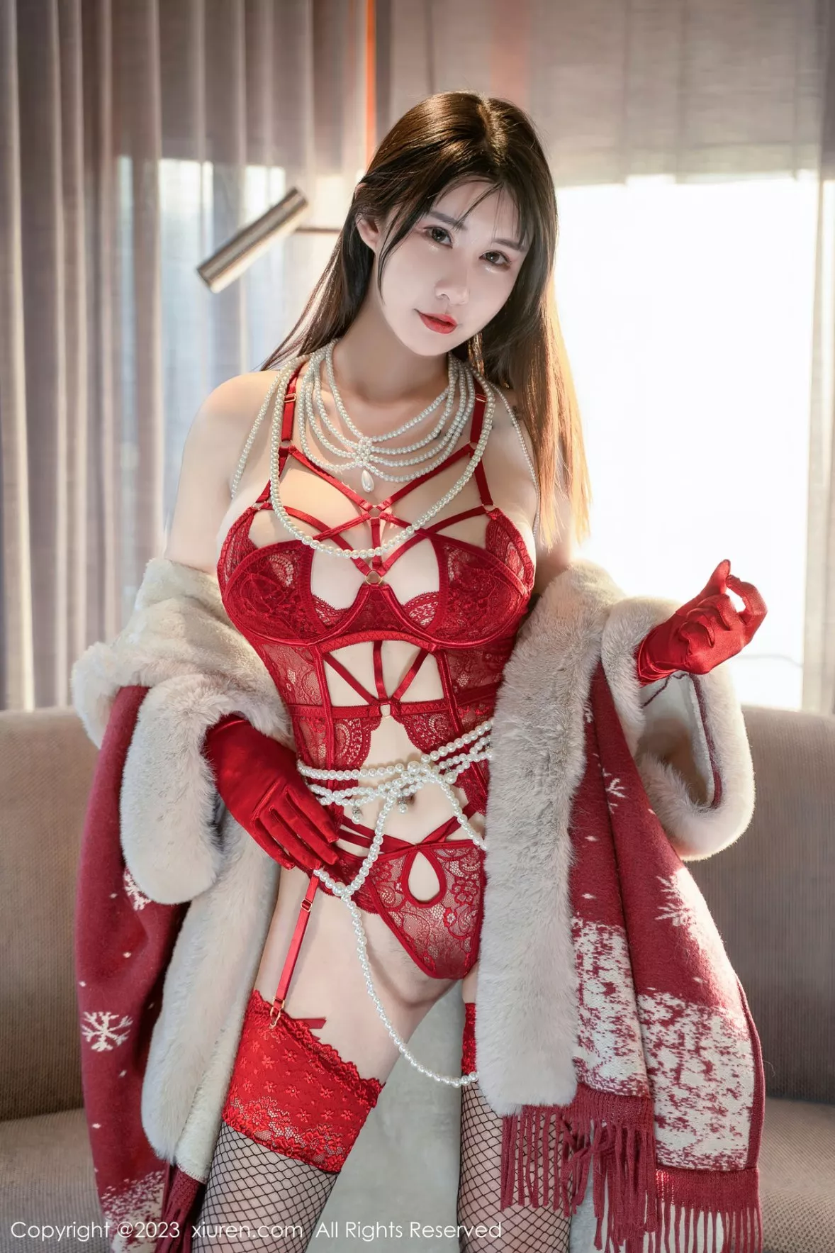 秀人集.com_[XiuRen秀人网]No.6188_模特夏沫沫tifa阳朔旅拍性感红色情趣内衣配黑丝吊袜诱惑写真62P