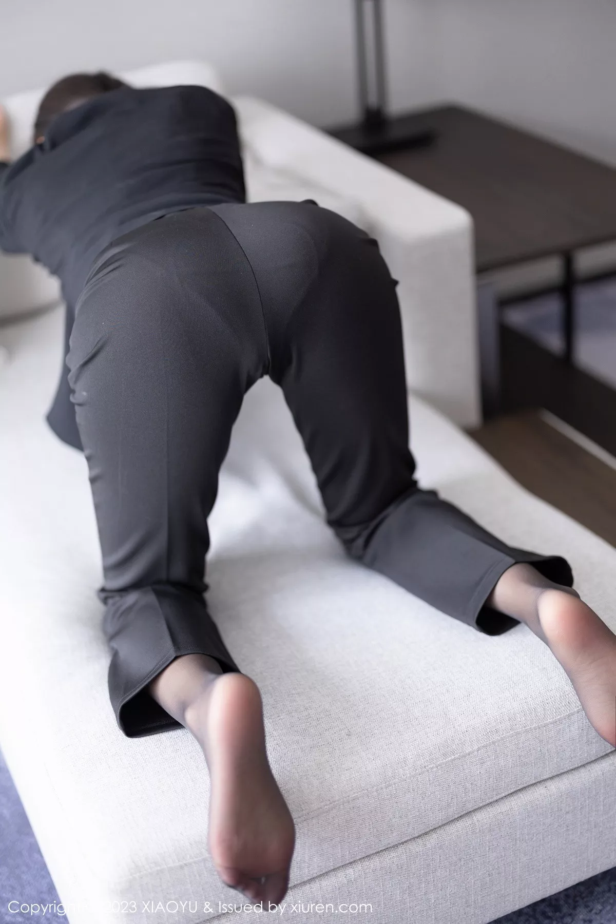 秀人集.com_[XiaoYu画语界]Vol.974_女神王馨瑶yanni性感黑色Ol装露黑色蕾丝内衣超薄黑丝诱惑写真93P