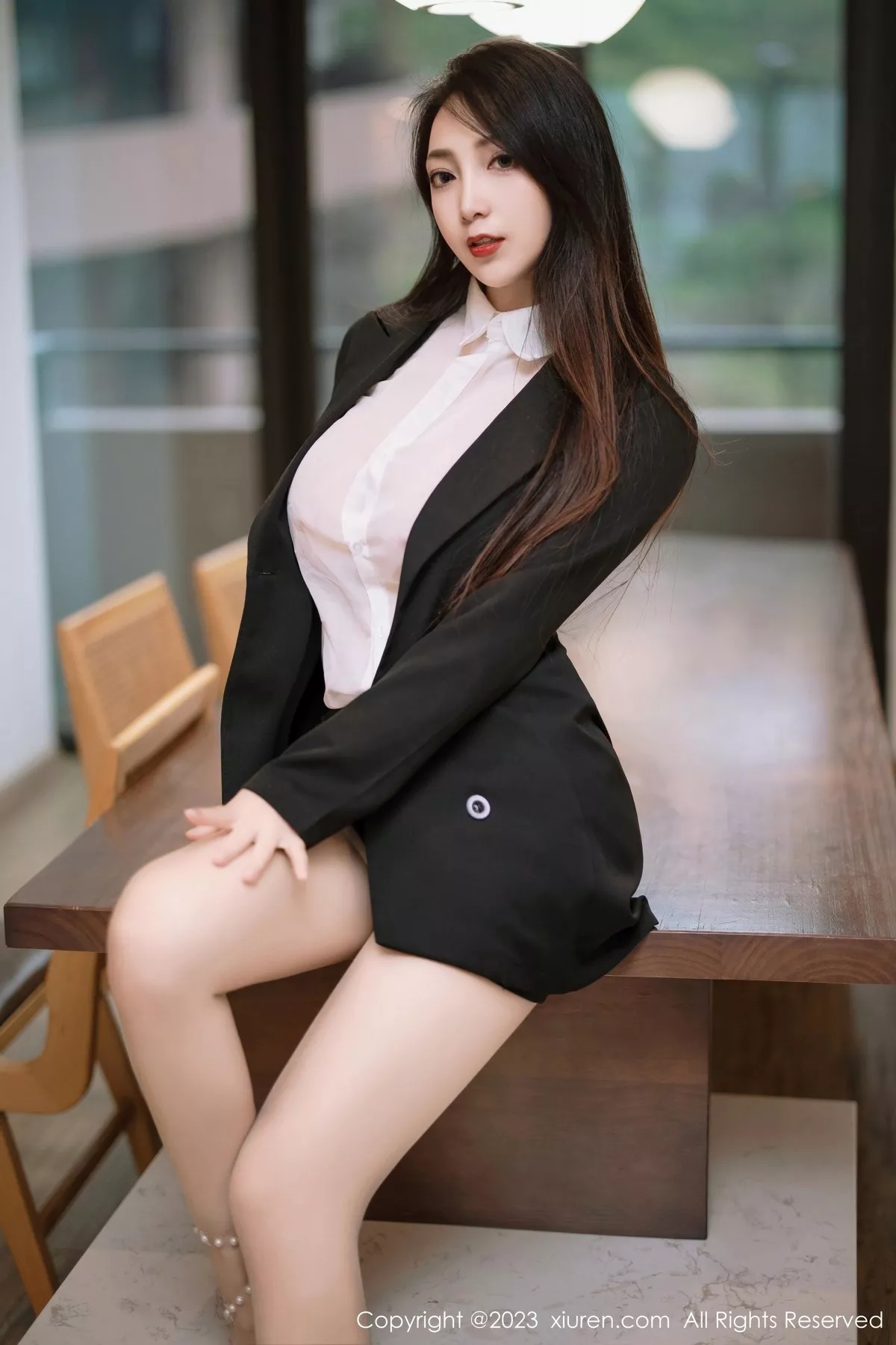 秀人集.com_[XiuRen秀人网]No.6341_模特娇喘JC性感薄透白T配黑色短裙露超薄肉丝秀翘臀诱惑写真65P