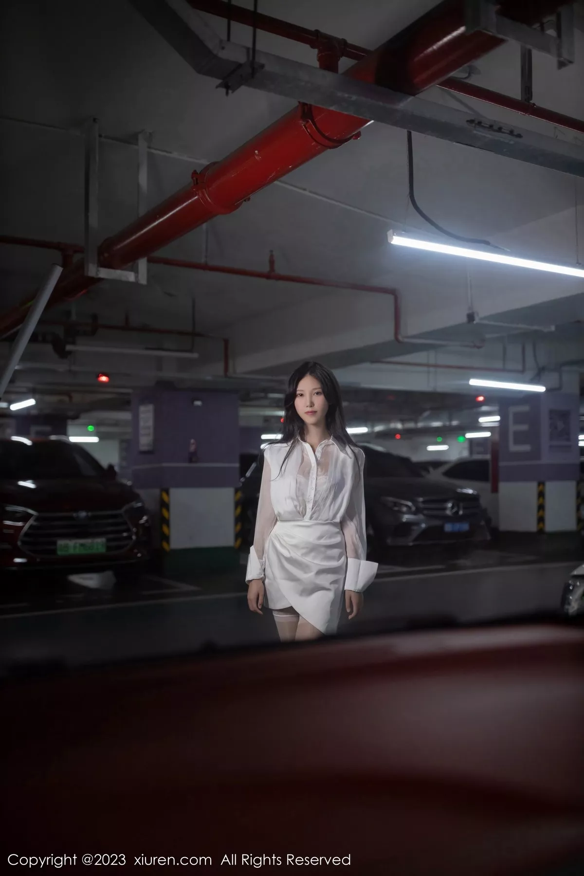 秀人集.com_[XiuRen秀人网]No.6382_模特利世性感白色薄纱连衣短裙露蕾丝内衣秀曼妙身姿诱惑写真86P