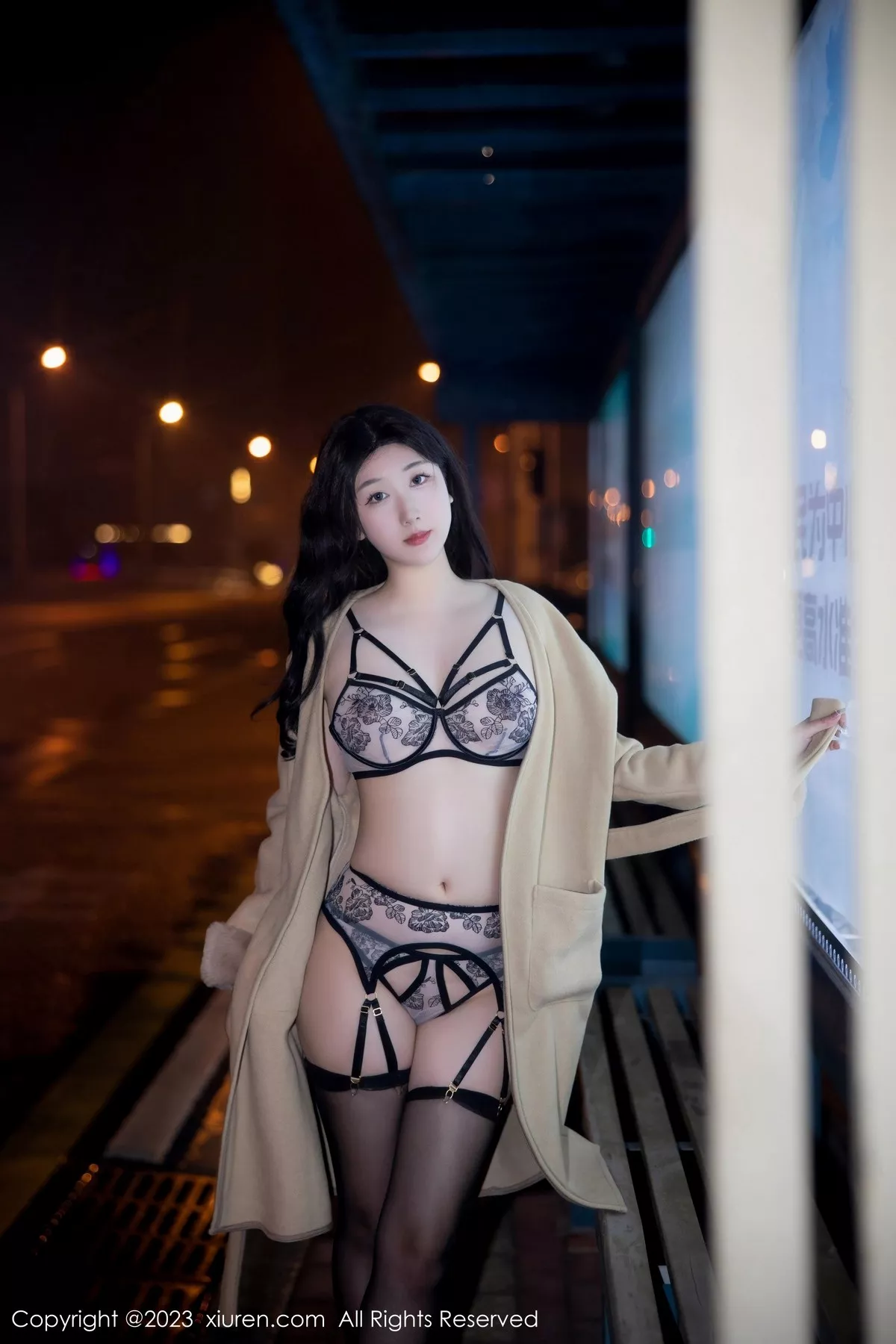 秀人集.com_[XiuRen秀人网]No.6424_模特江真真脱外套露性感蕾丝内衣配黑丝吊袜秀完美身材诱惑写真66P