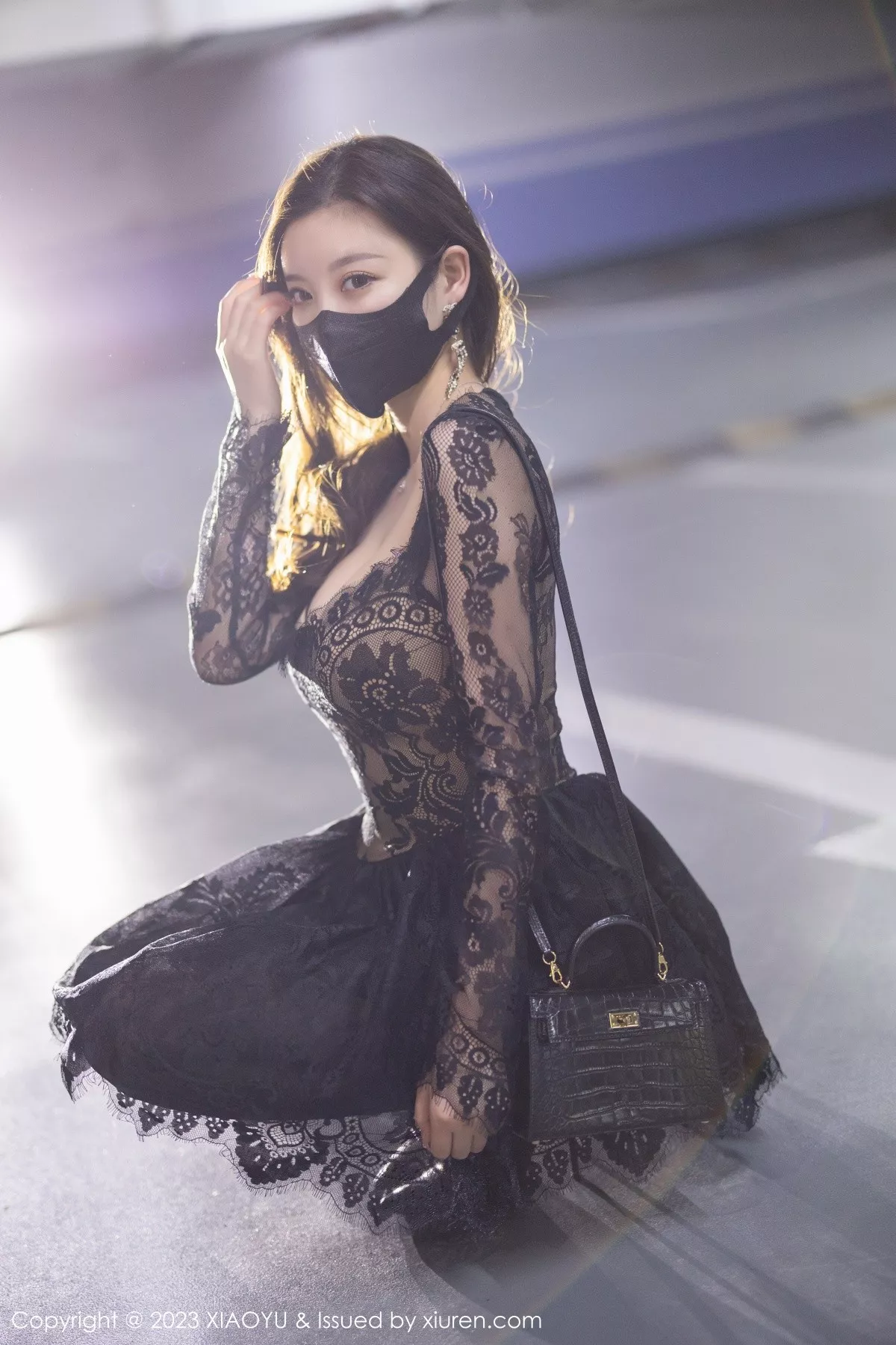 秀人集.com_[XiaoYu画语界]Vol.988_女神杨晨晨Yome性感黑色蕾丝连衣短裙露黑色内衣完美诱惑写真92P