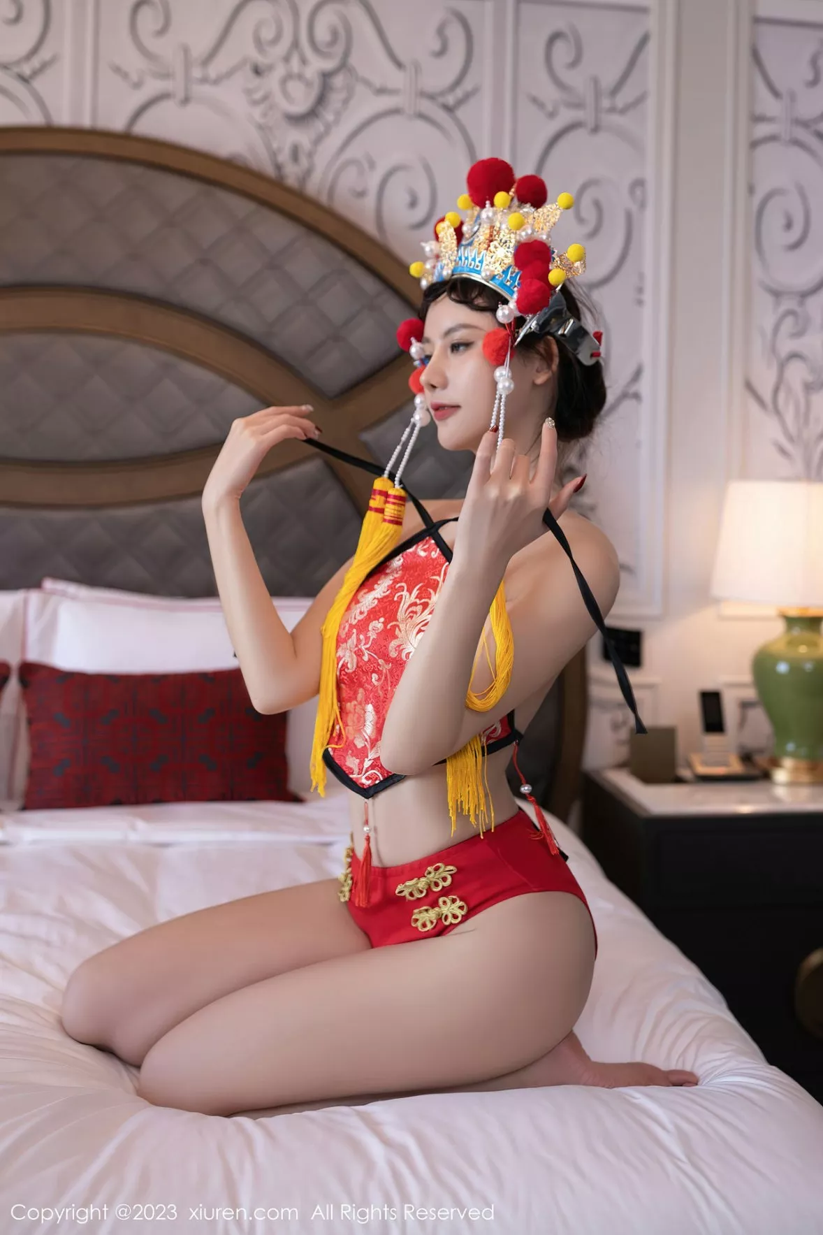 秀人集.com_[XiuRen秀人网]No.6308_模特就是阿朱啊喜庆花嫁主题私房半脱露曼妙绝美身姿诱惑写真81P