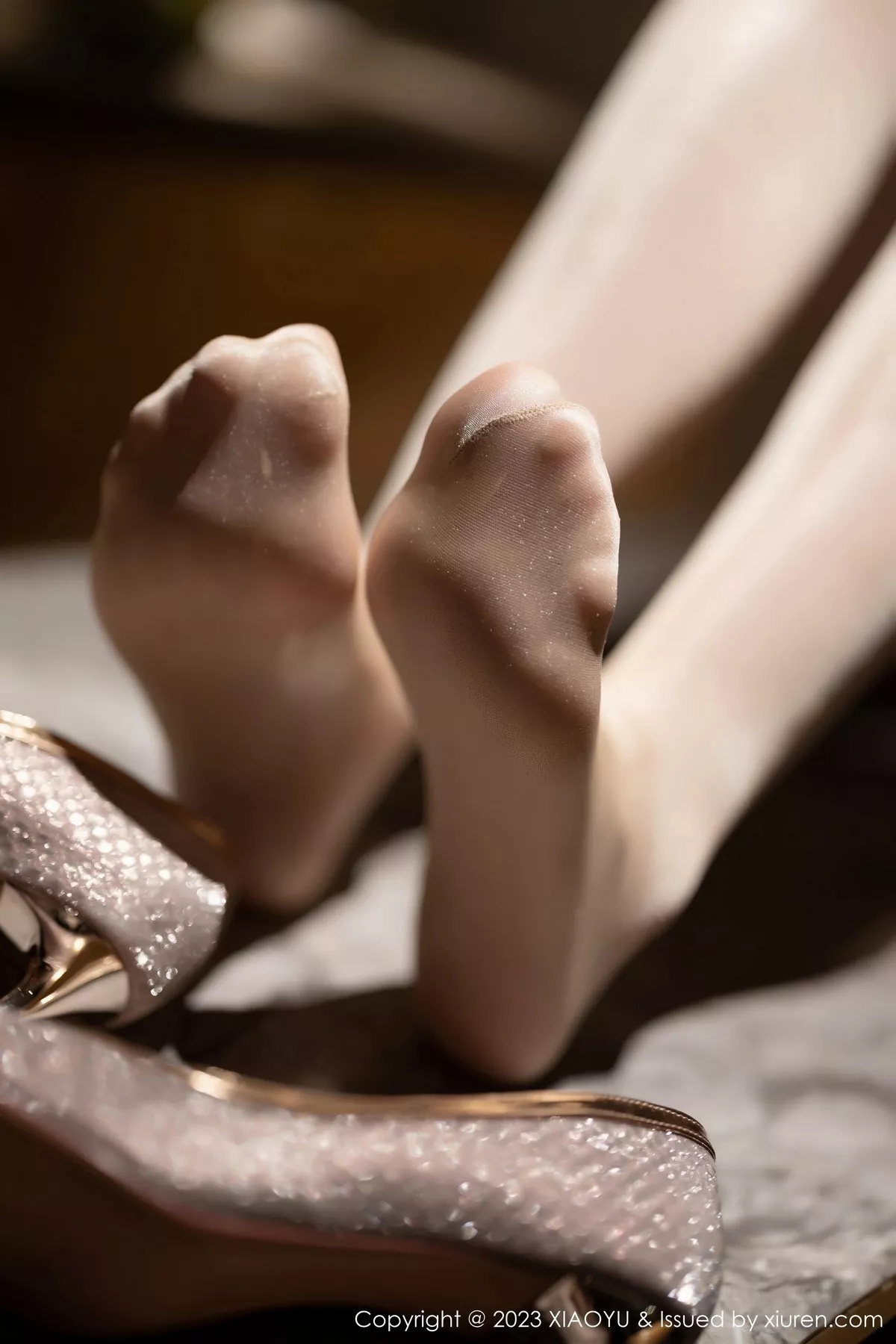 秀人集.com_[XiaoYu画语界]Vol.995_模特梦心玥性感浅黄轻透连身短裙配超薄无内肉丝惹火诱惑写真85P