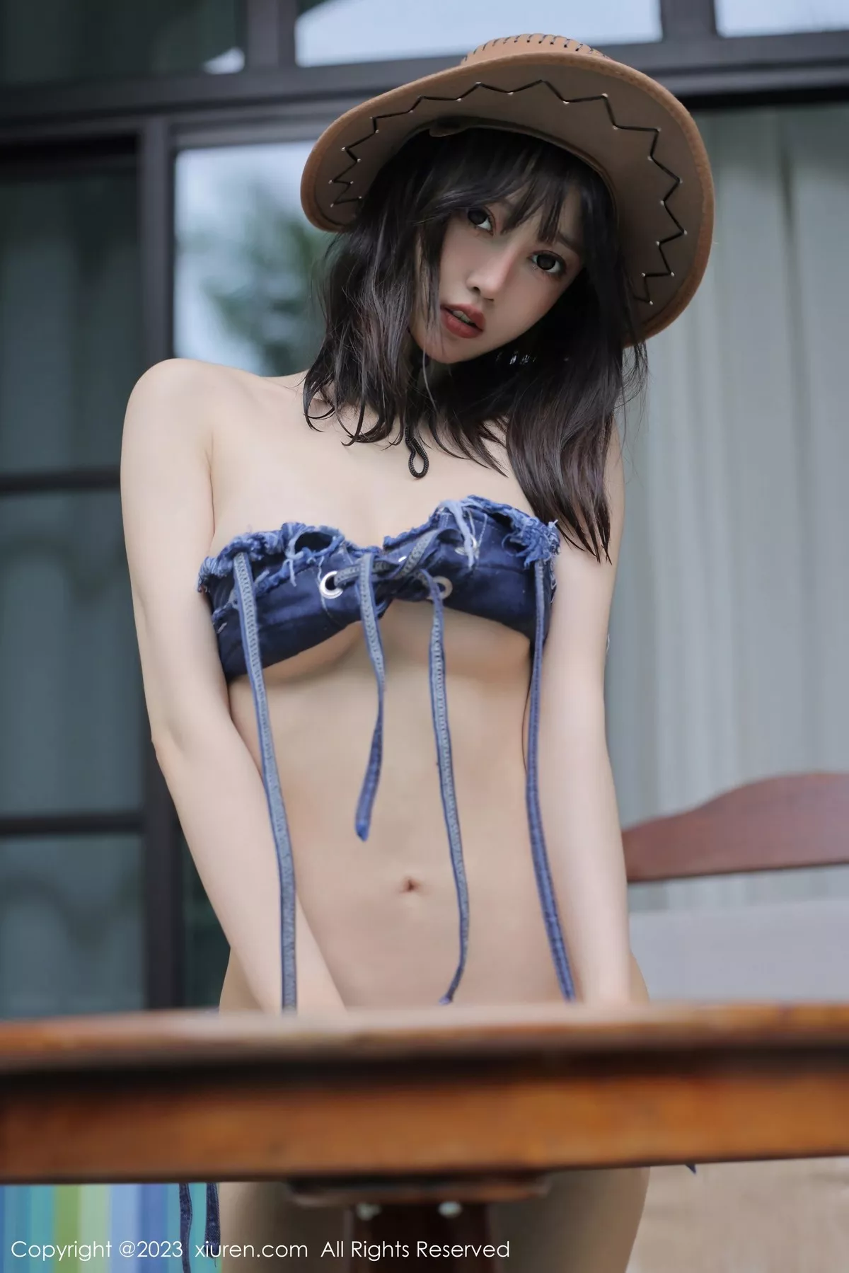 秀人集.com_[XiuRen秀人网]No.6504_模特玥儿玥er泳池边性感牛仔比基尼秀曼妙身姿迷人诱惑写真71P