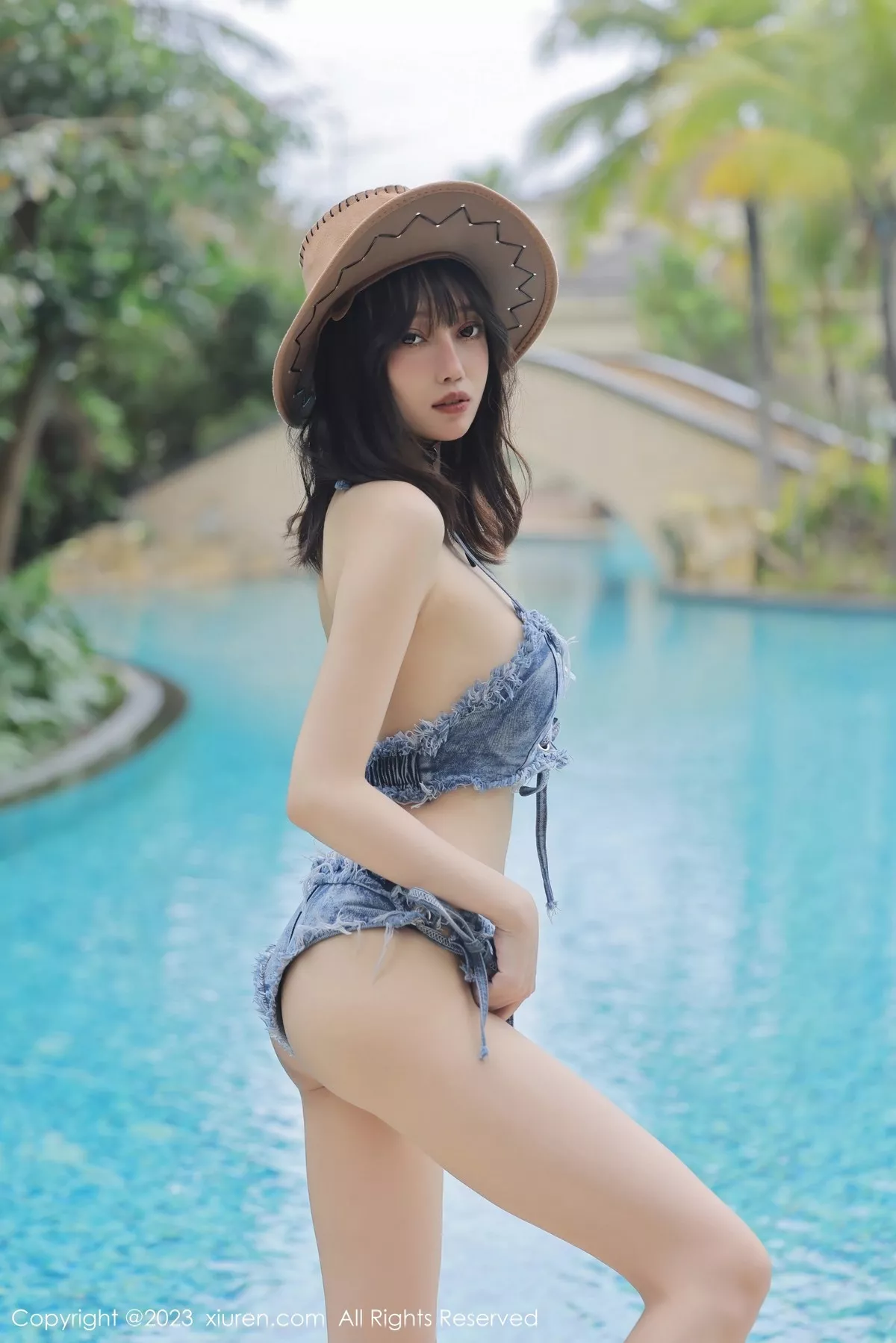 秀人集.com_[XiuRen秀人网]No.6504_模特玥儿玥er泳池边性感牛仔比基尼秀曼妙身姿迷人诱惑写真71P