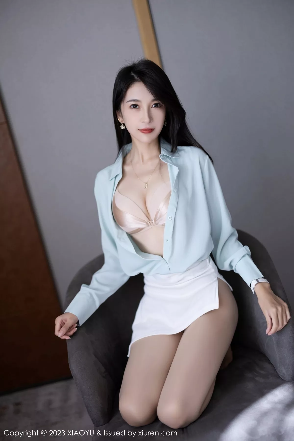 秀人集.com_[XiaoYu画语界]Vol.999_模特林乐一性感OL制服半透露超薄肉丝秀曼妙身姿迷人诱惑写真80P
