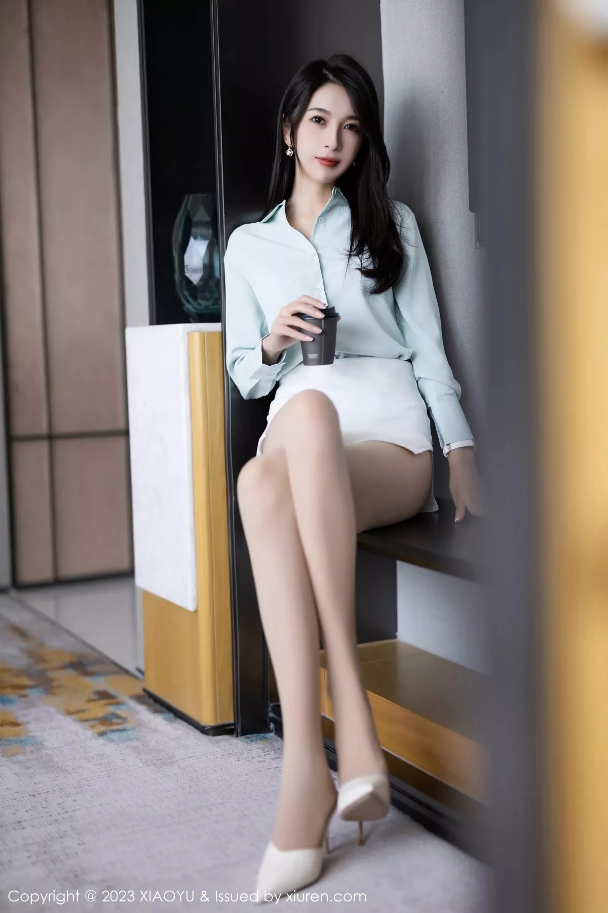 秀人集.com_[XiaoYu画语界]Vol.999_模特林乐一性感OL制服半透露超薄肉丝秀曼妙身姿迷人诱惑写真80P