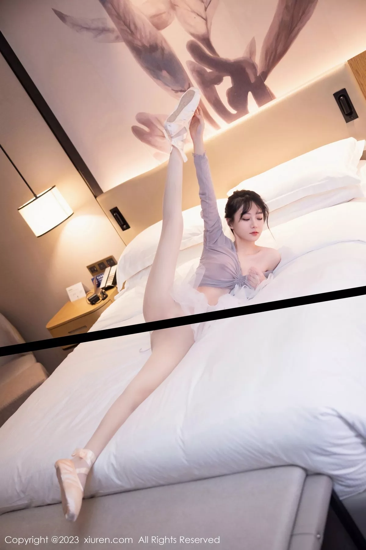 秀人集.com_[XiuRen秀人网]No.6592_模特谢小蒽性感淡灰色芭蕾舞裙配白色丝袜秀曼妙身姿诱惑写真91P