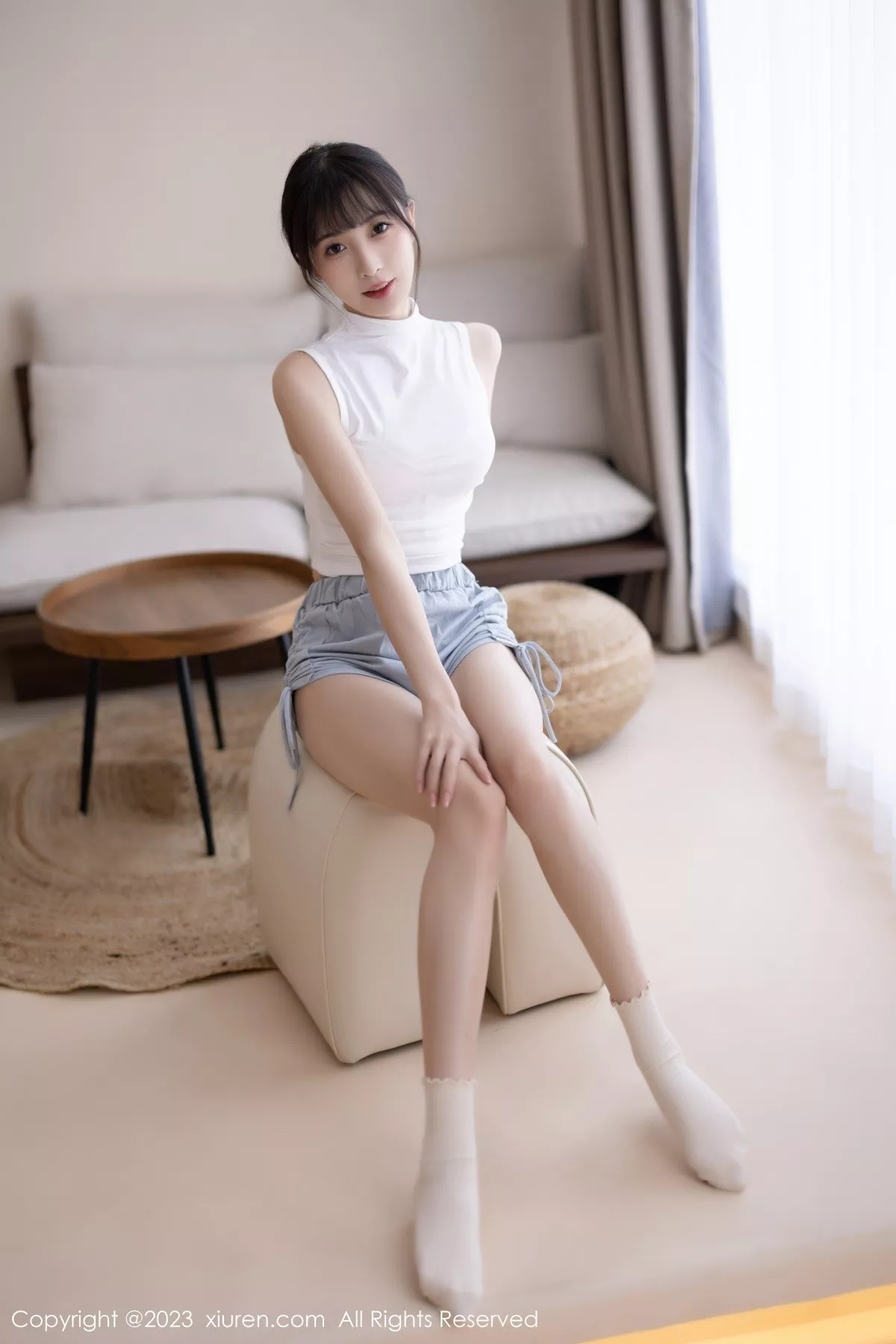 秀人集.com_[XiuRen秀人网]No.6455_模特林星阑蓝灰色连衣短裙露米色蕾丝内衣秀曼妙身姿诱惑写真83P