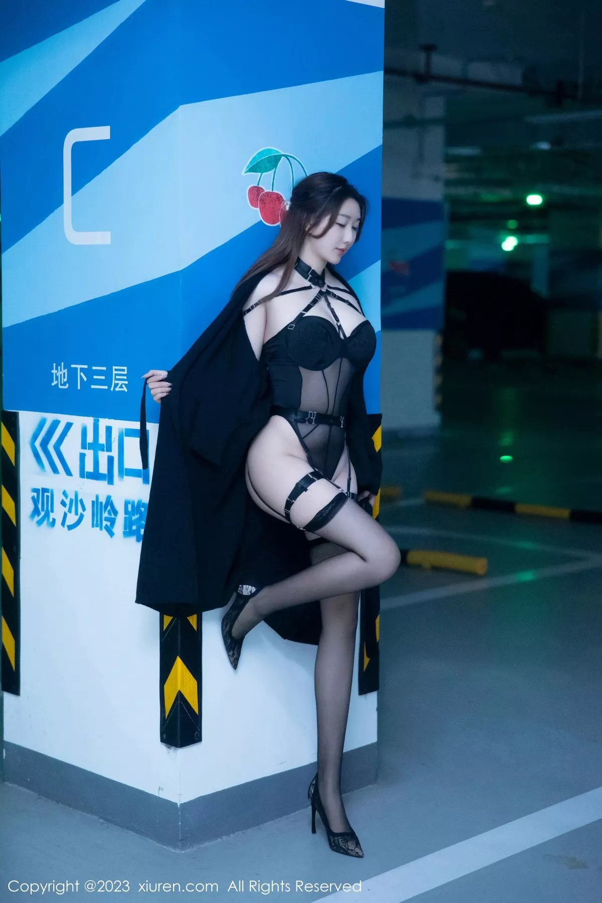 秀人集.com_[XiuRen秀人网]No.6650_模特江真真性感黑色薄透情趣内衣配黑丝吊袜秀惹火身材诱惑写真88P