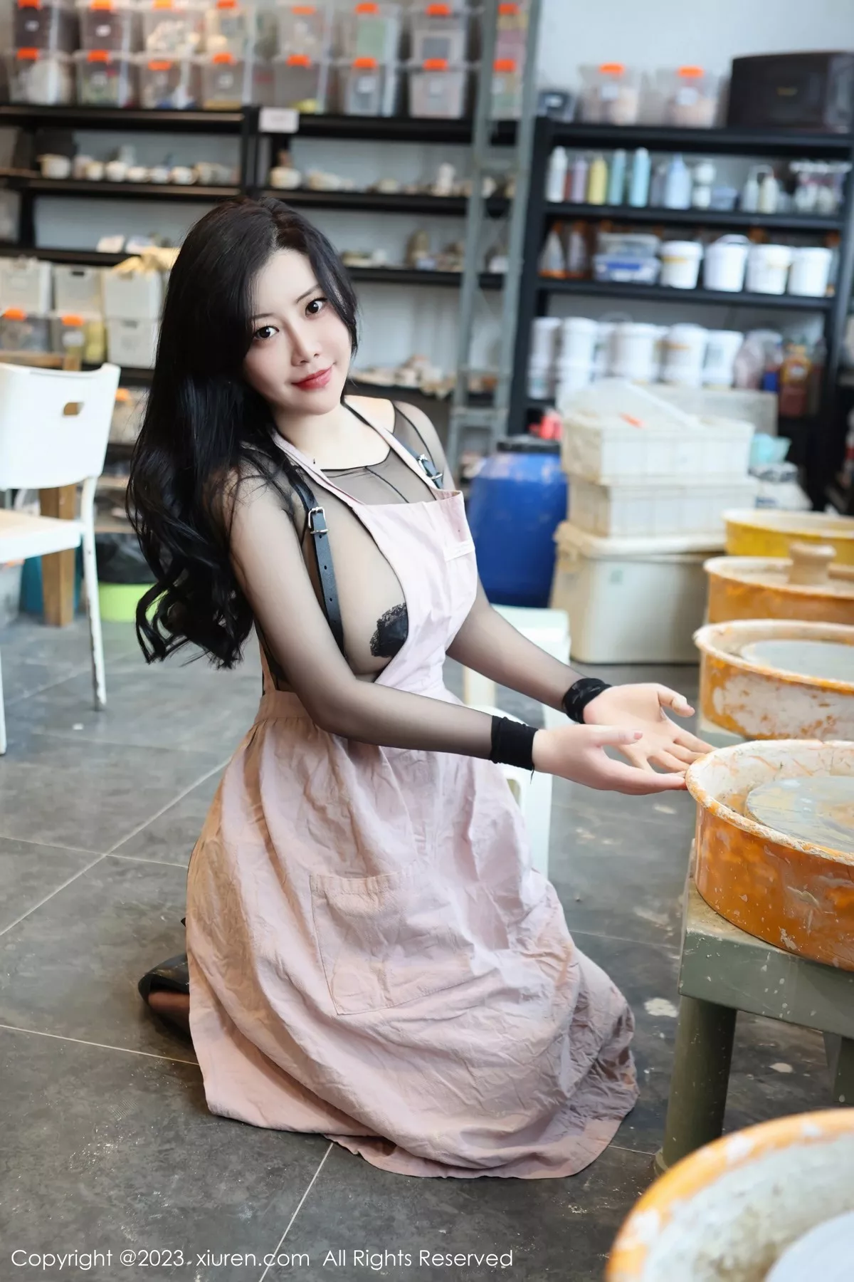 秀人集.com_[XiuRen秀人网]No.6647_模特王婉悠Queen性感黑色轻透情趣服露豪乳遮点火辣诱惑写真81P