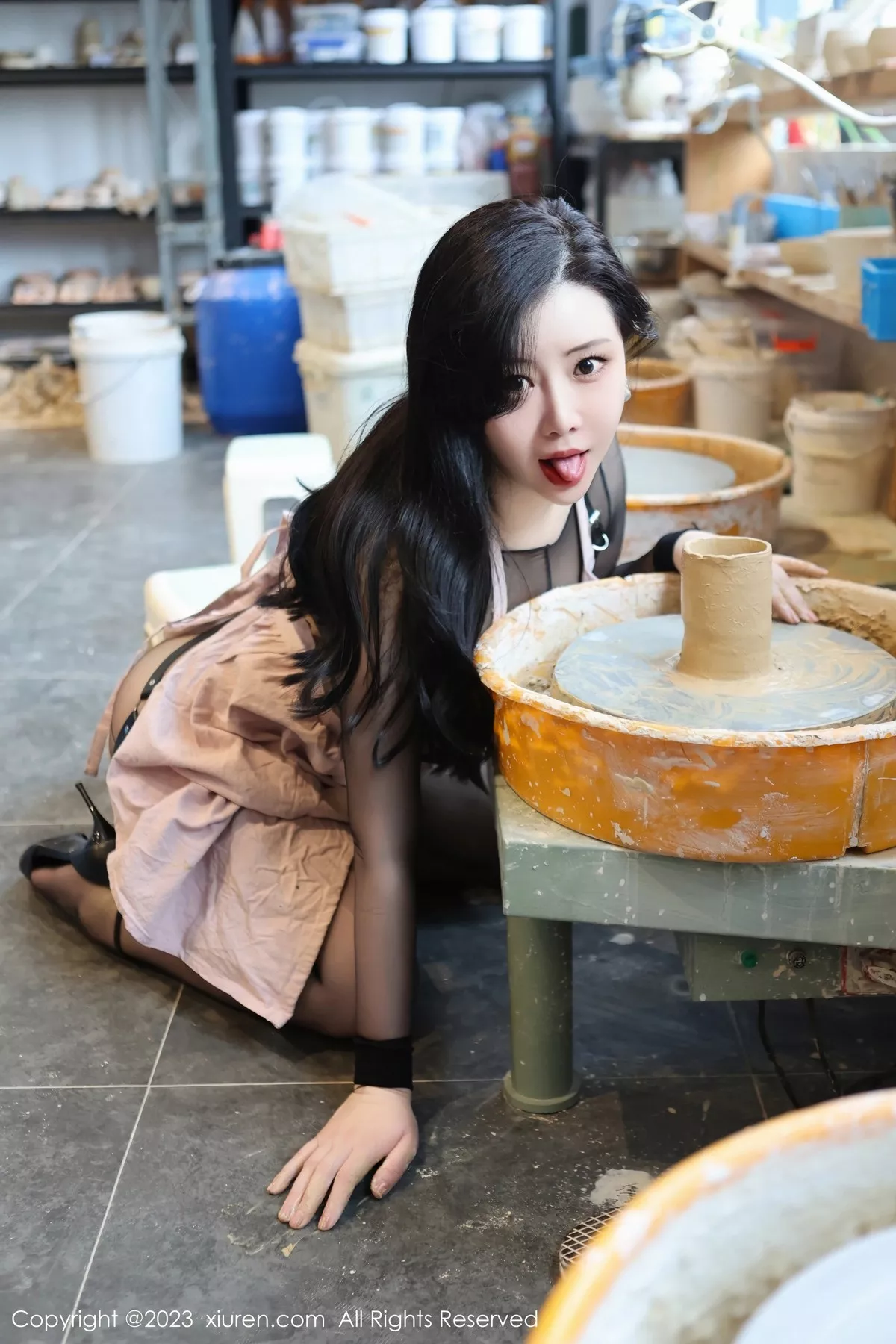 秀人集.com_[XiuRen秀人网]No.6647_模特王婉悠Queen性感黑色轻透情趣服露豪乳遮点火辣诱惑写真81P