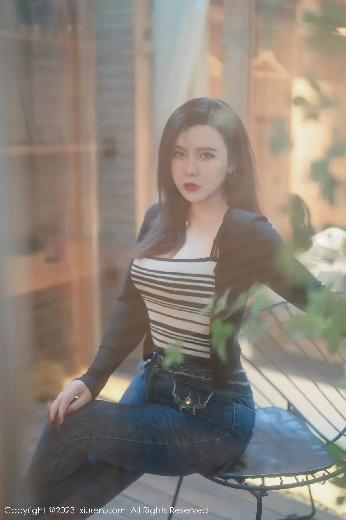 秀人集.com_[MFStar模范学院]Vol.618_模特伊诺性感黑色高叉连体内衣配黑丝袜秀丰胸肥臀撩人诱惑写真61P