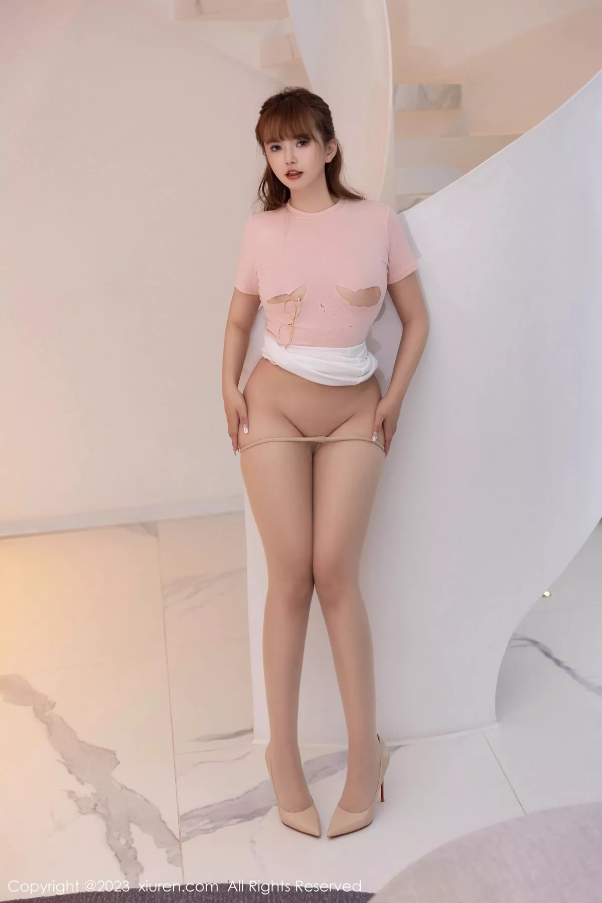 秀人集.com_[XiuRen秀人网]No.6722_模特张思允Nice性感粉色衣配超薄无内肉丝秀丰满身材诱惑写真76P