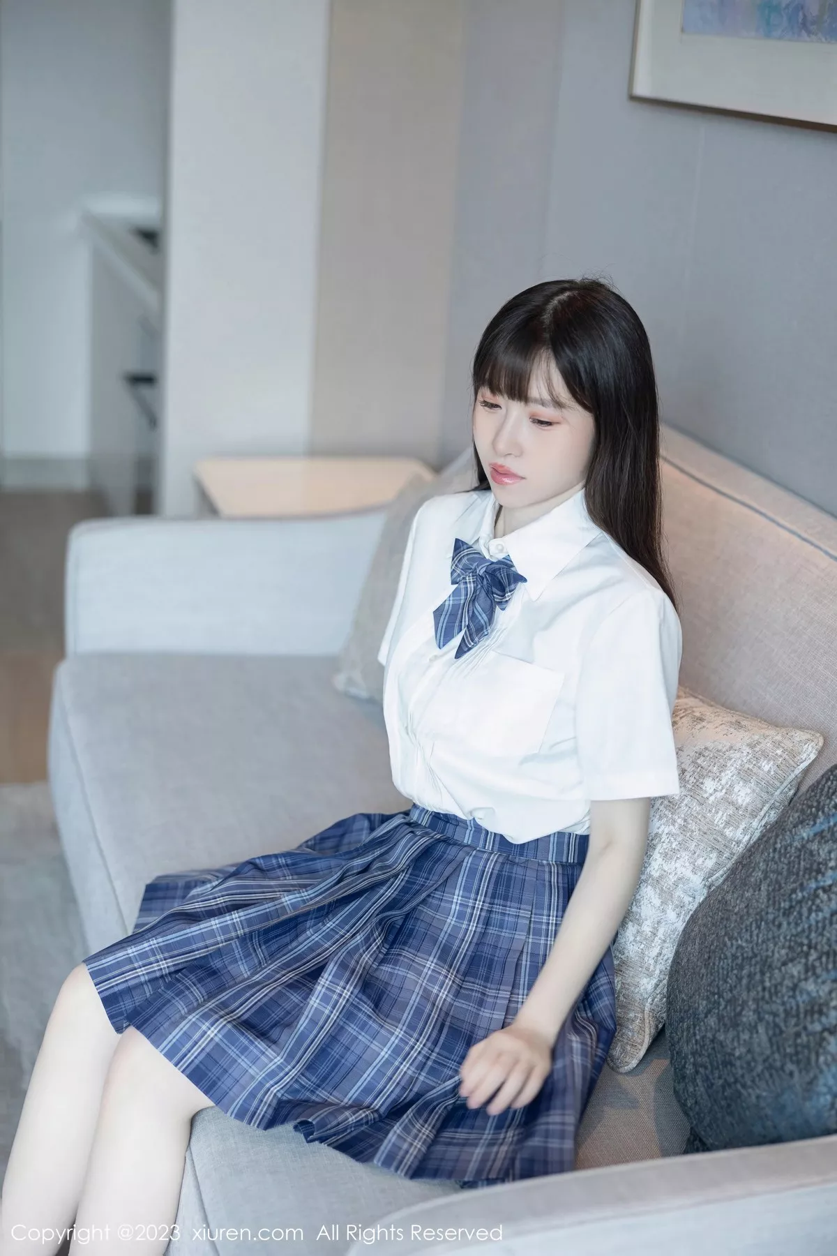 秀人集.com_[XiuRen秀人网]No.6993_模特林悠悠白色上衣配格子短裙露浅色内衣秀曼妙身姿诱惑写真103P