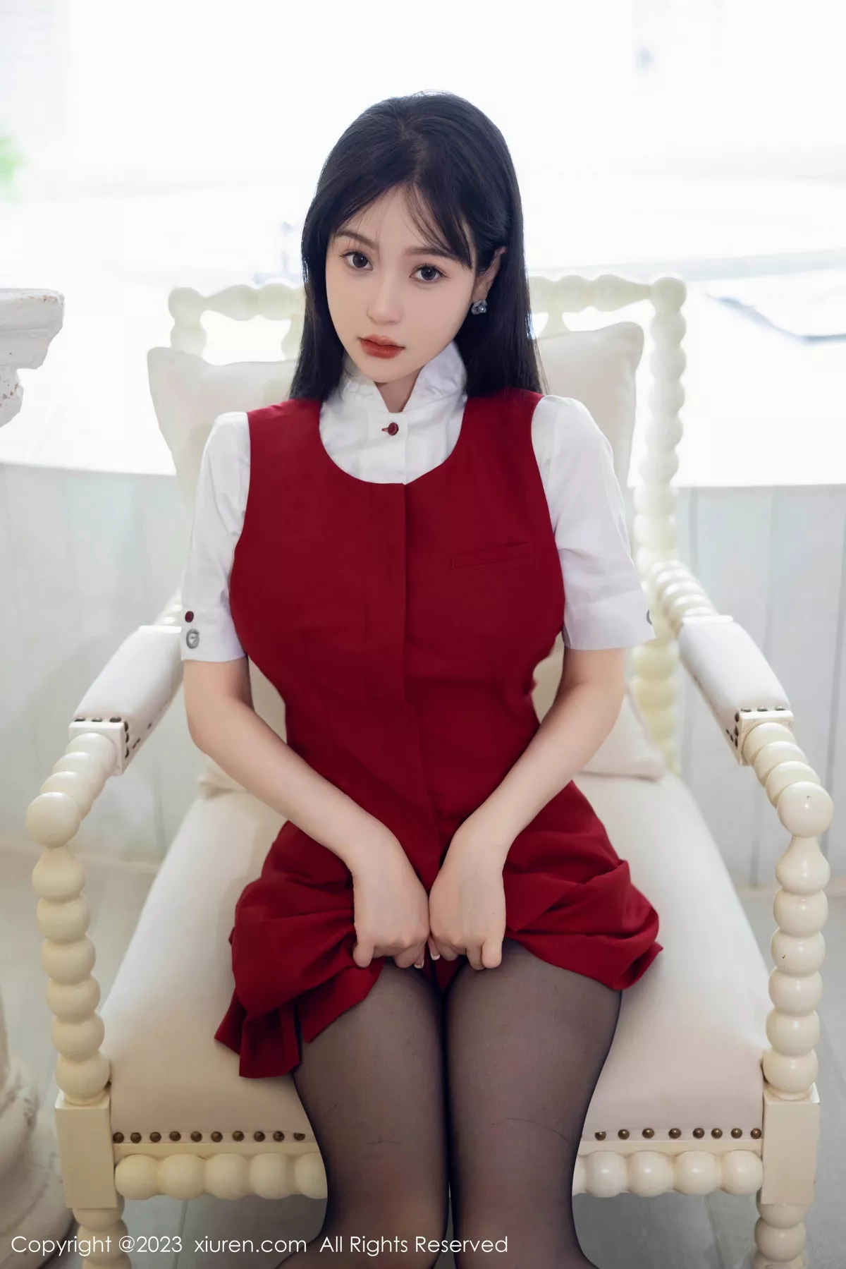 秀人集.com_[XiuRen秀人网]No.7037_模特柚琪Rich私房半脱露红色内衣配黑丝袜秀翘臀美腿诱惑写真92P