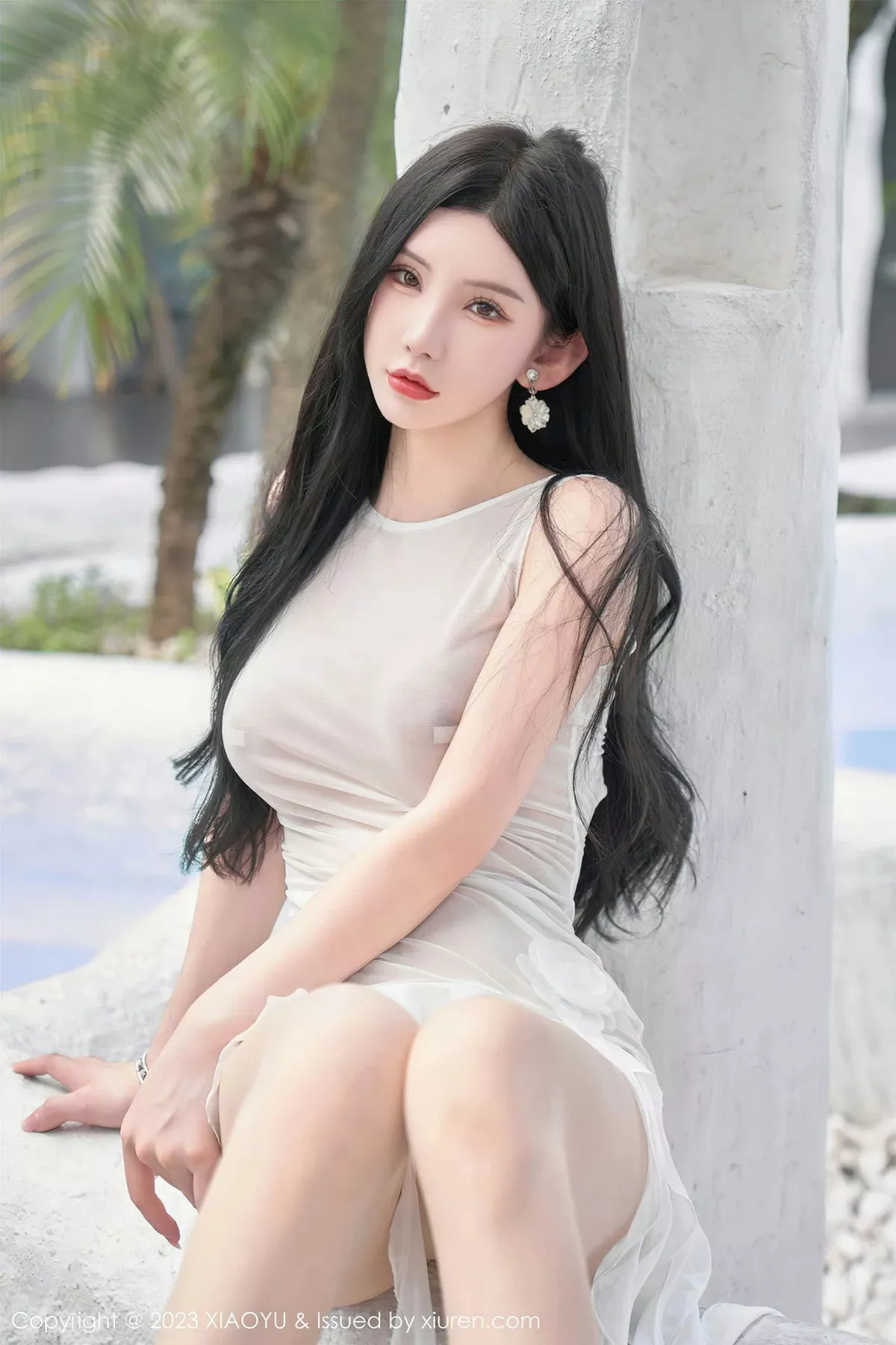 秀人集.com_[XiuRen秀人网]No.7049_女神周于希Sally水中拍摄白色薄透连衣长裙秀惹火身材诱惑写真90P